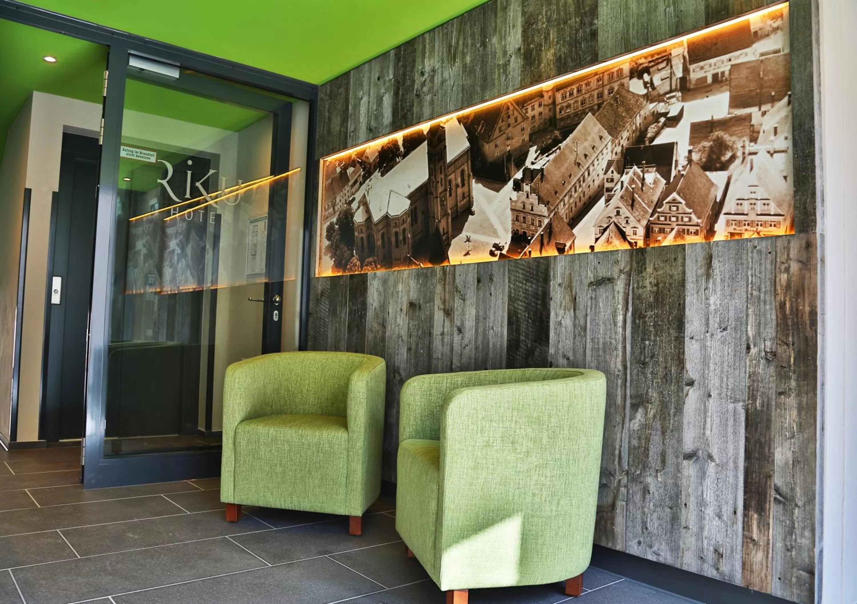 Lobby or reception in RiKu HOTEL Weißenhorn