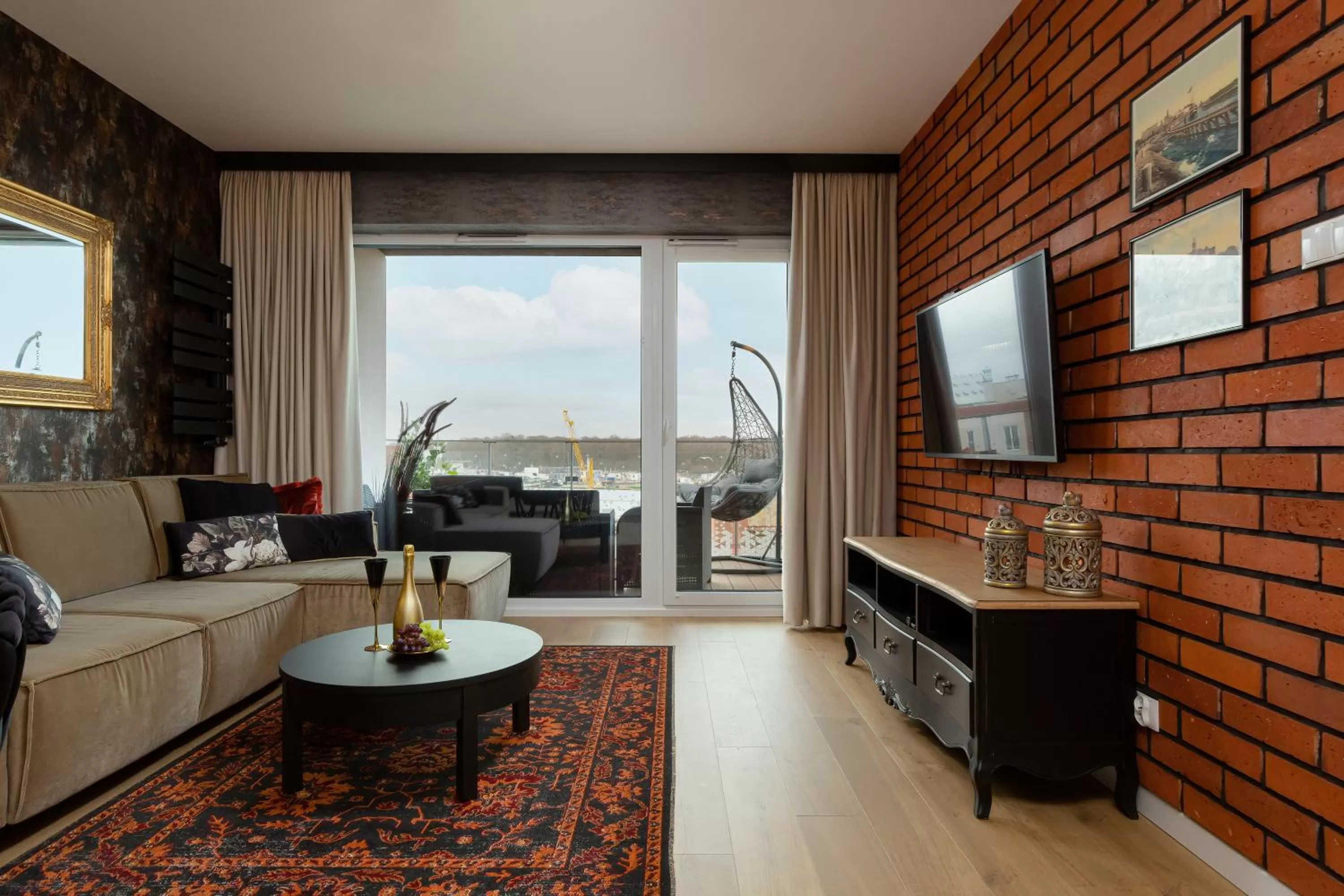 Living room, Seating Area in Nadmorskie Tarasy - Apartments M&M