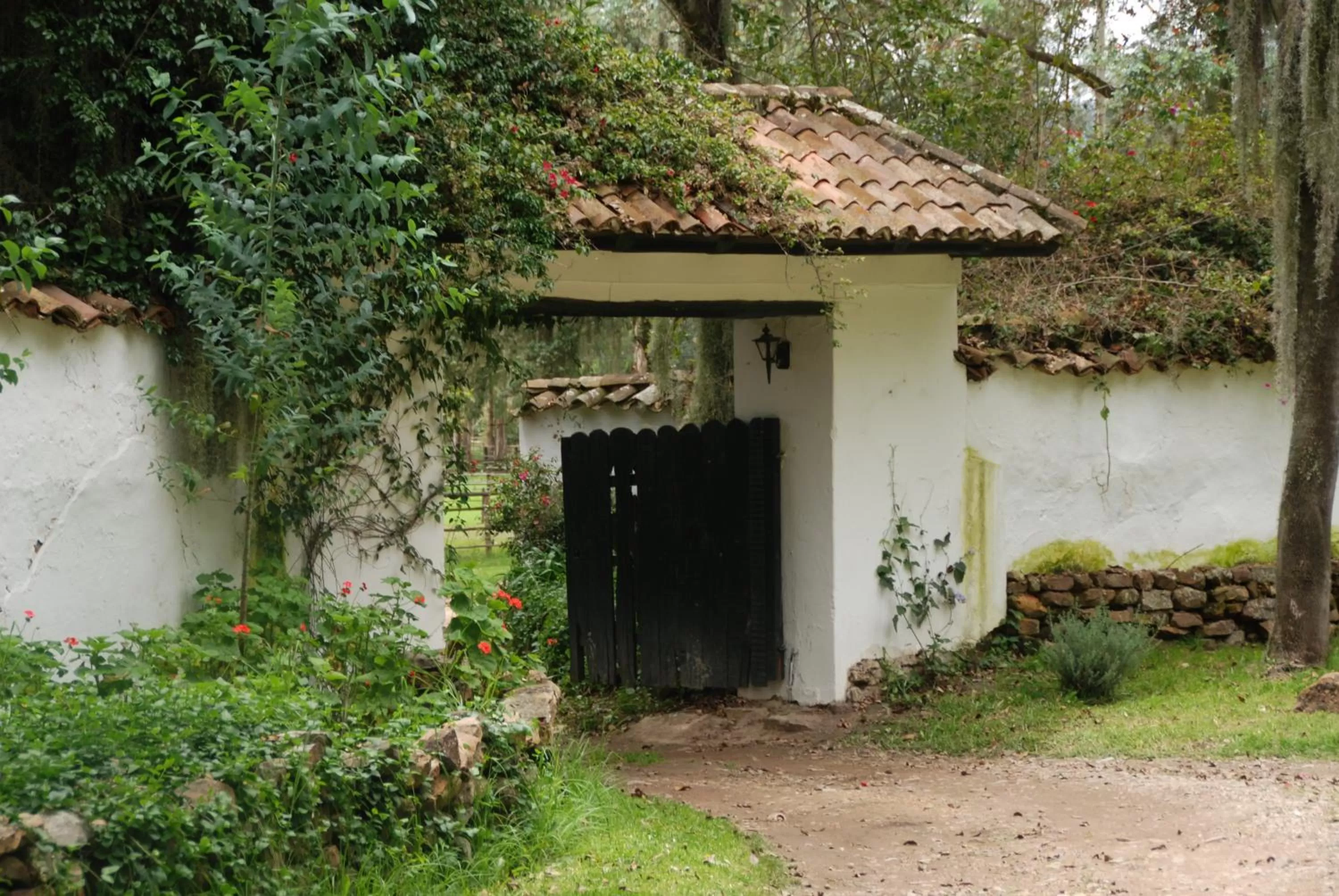 Lobby or reception in Hacienda Suescún - 300 Años de Historia