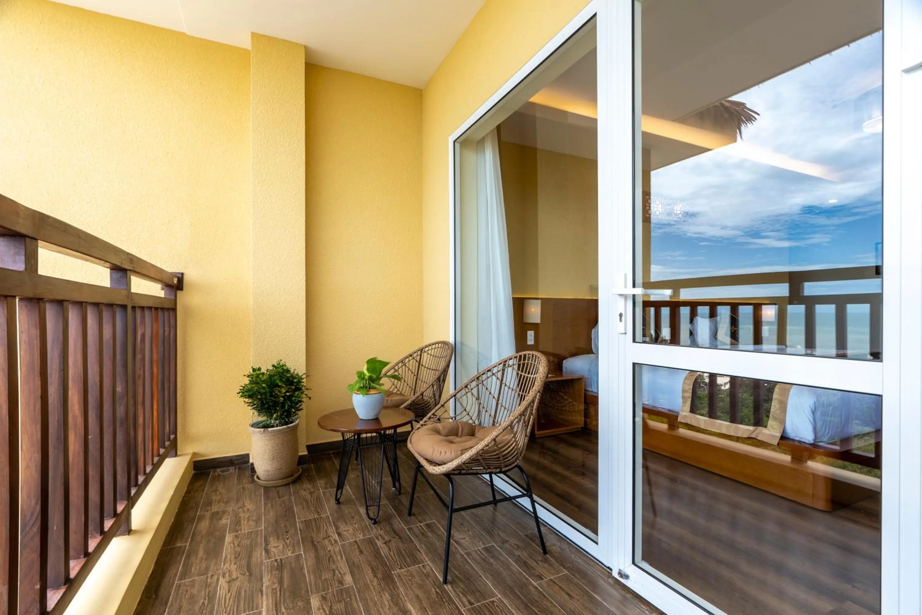 Balcony/Terrace in Aroma Beach Resort and Spa
