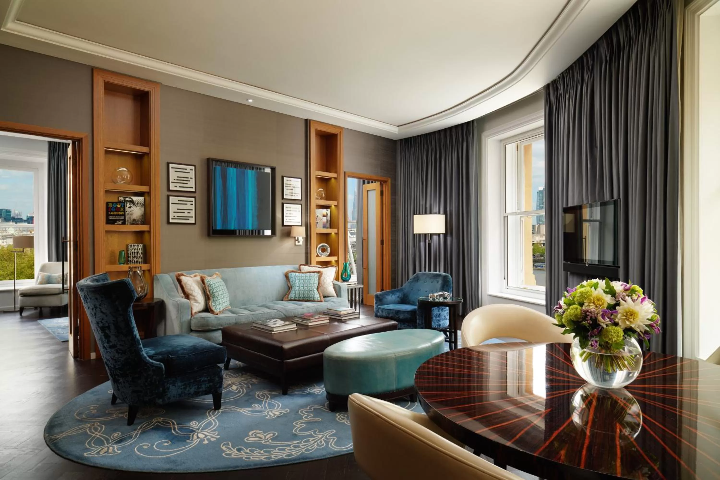 Living room in Corinthia London