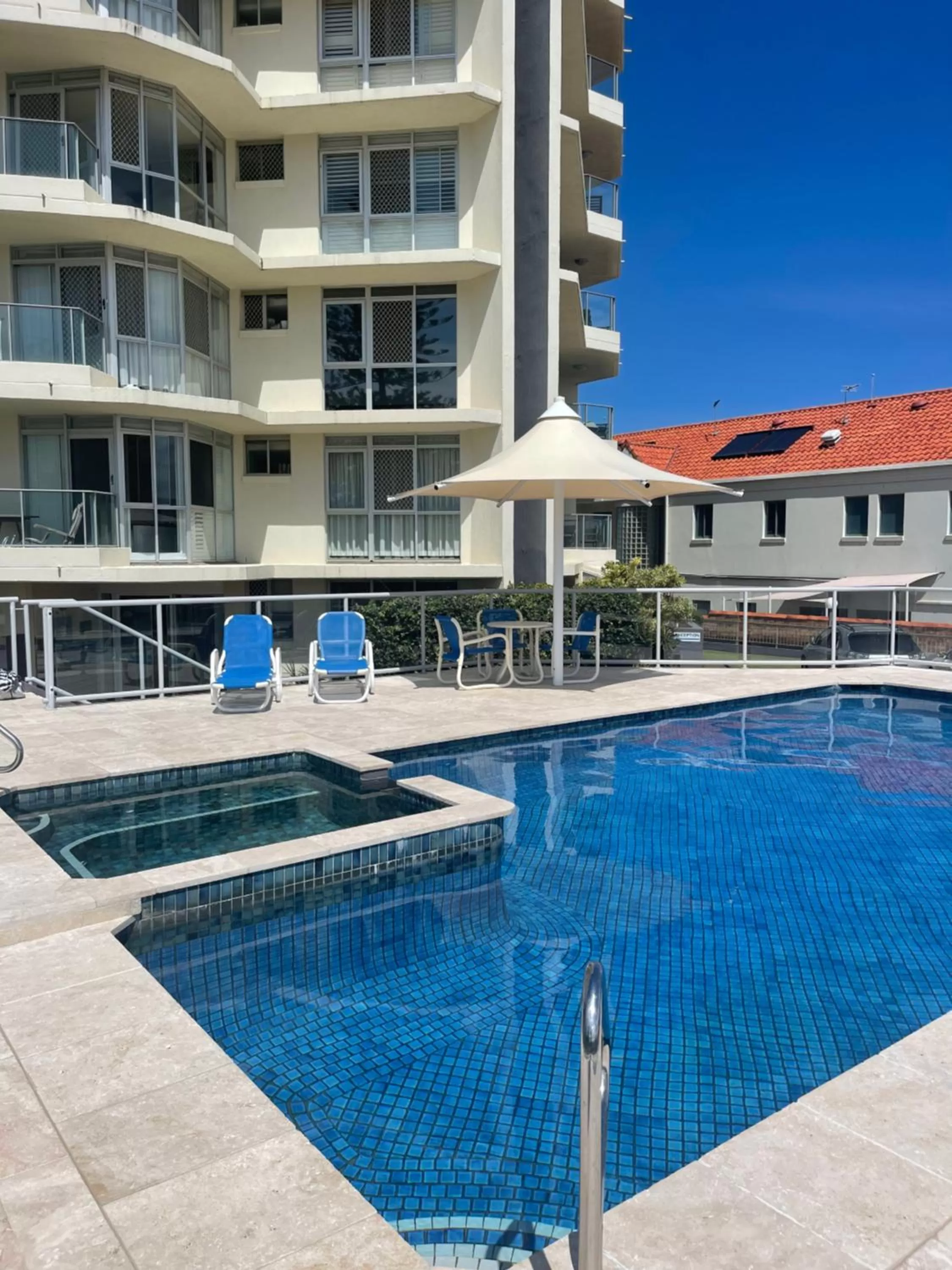 Swimming pool in Foreshore Beachfront Apartments