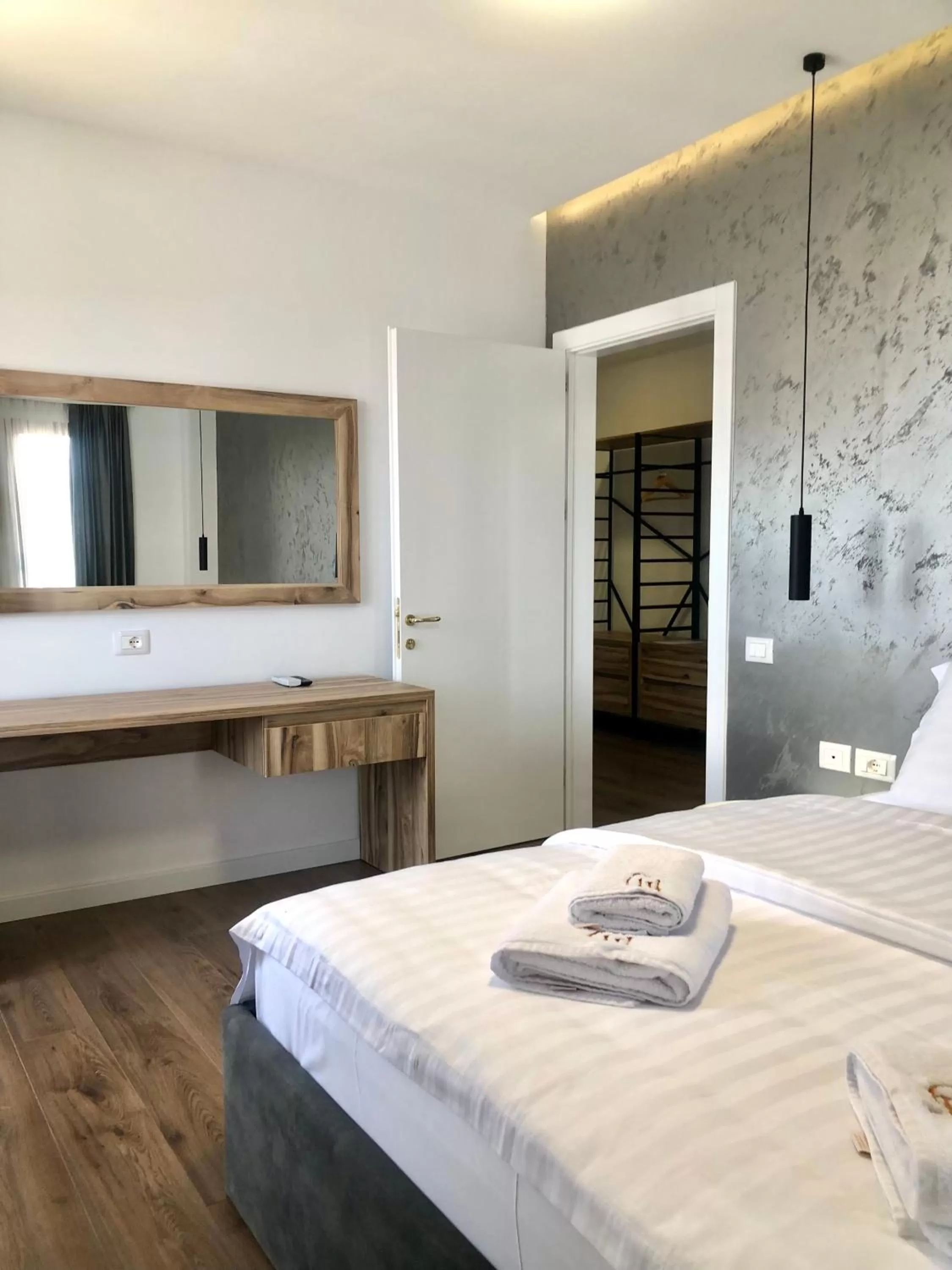 Bed in Grand Hotel Pogradec