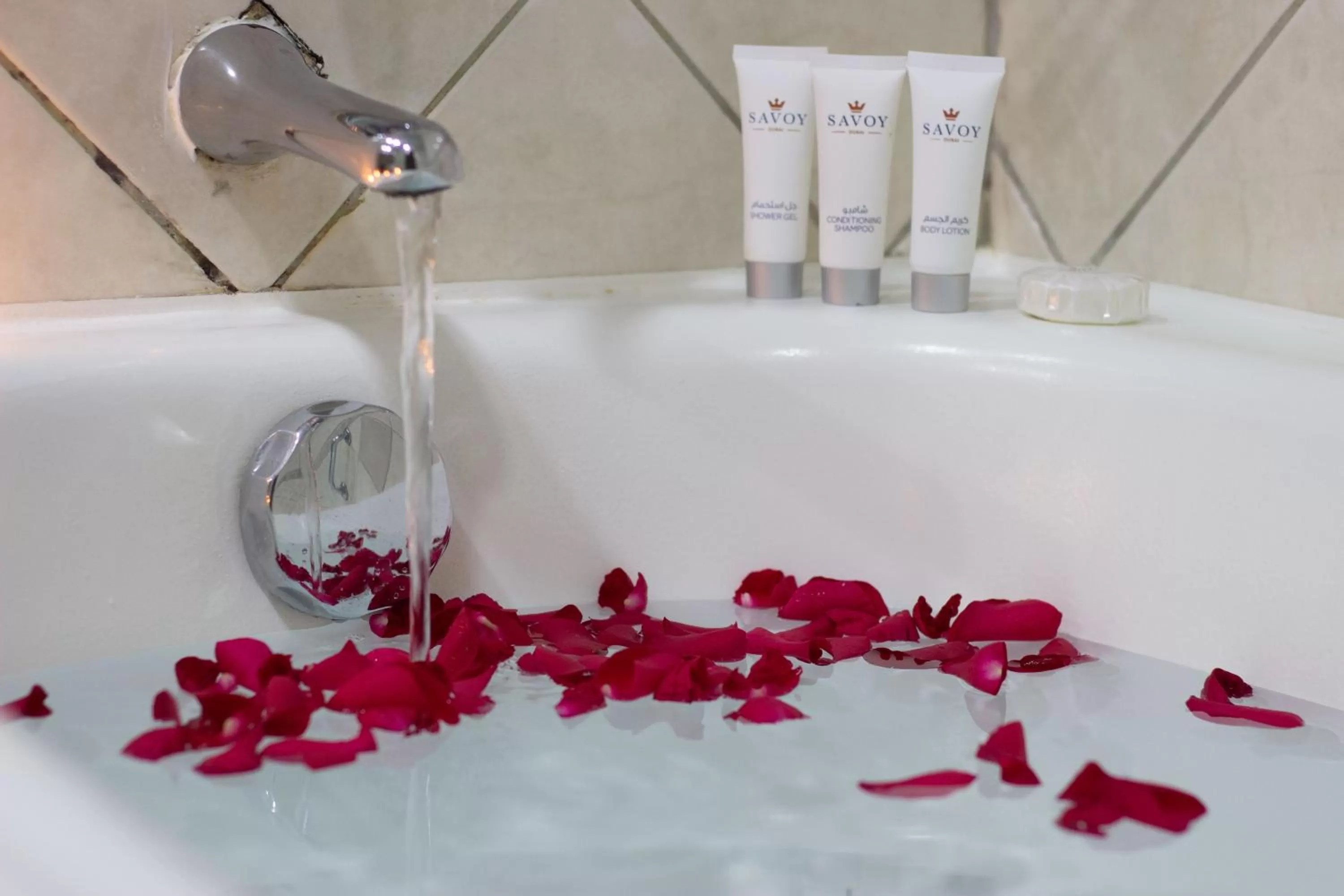 Bathroom in Savoy Central Hotel Apartments