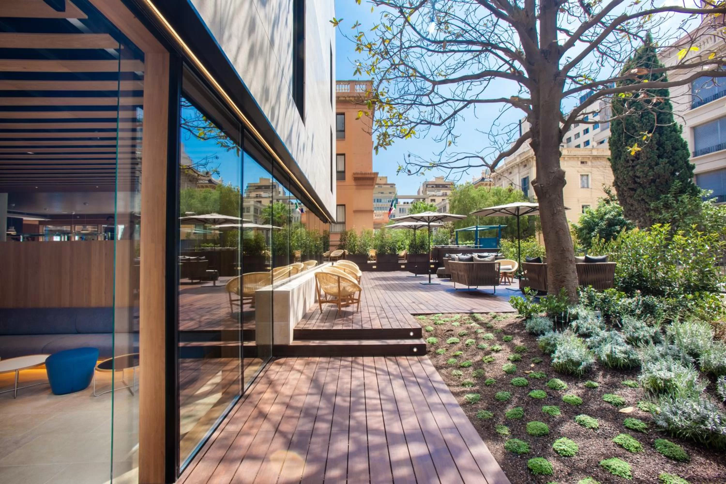 Garden in Ocean Drive Barcelona