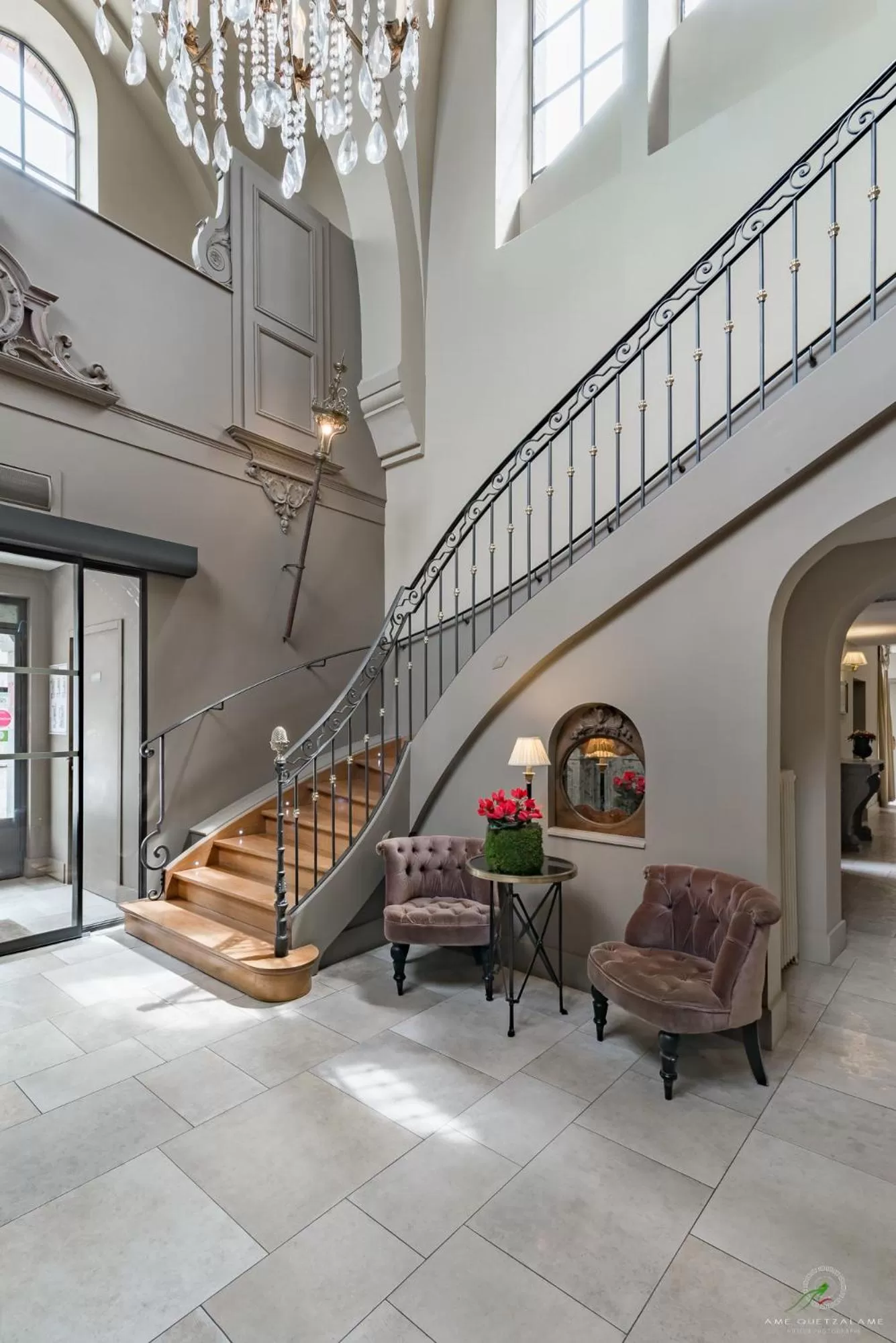 Lobby or reception in Hôtel Restaurant Spa Le Sauvage