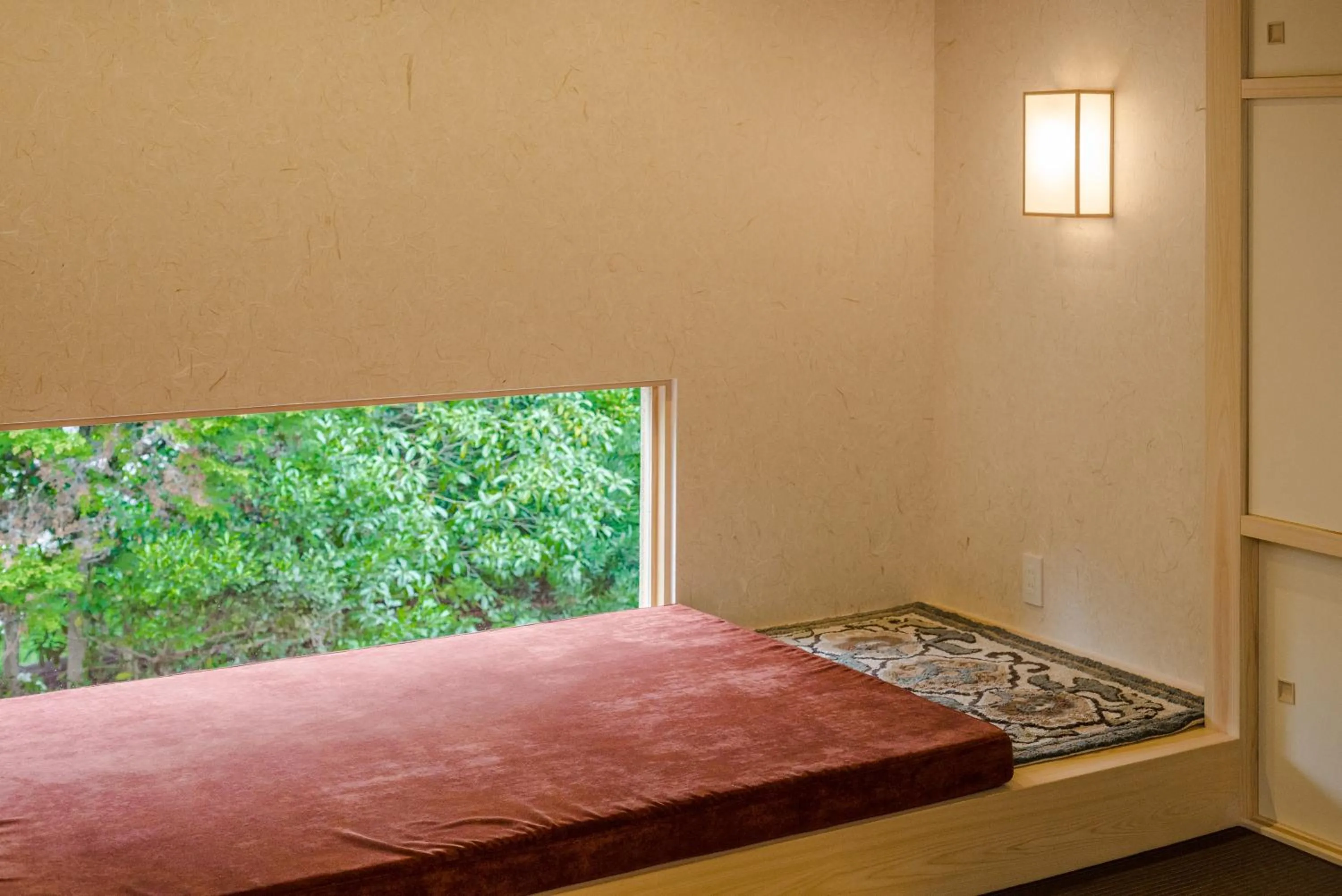 Decorative detail, Bed in Kyoto Nanzenji Ryokan Yachiyo Established in 1915