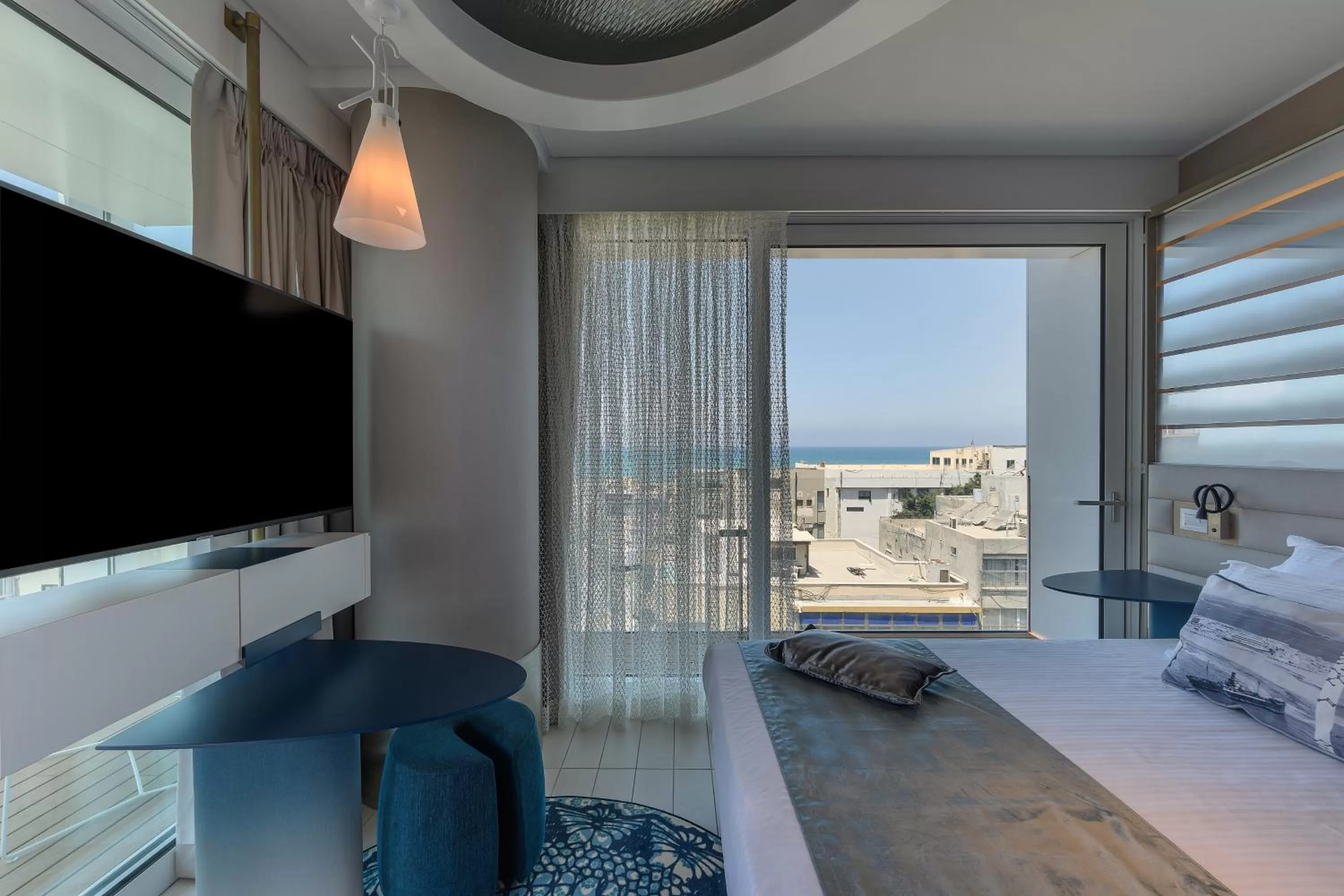 Sea view, Bed in Port Tower by Isrotel Design
