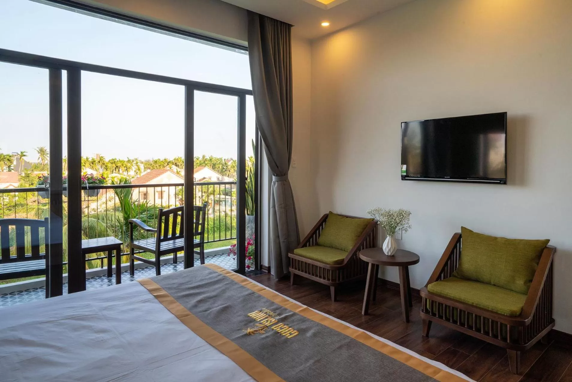 Bed in Coco Island Villa