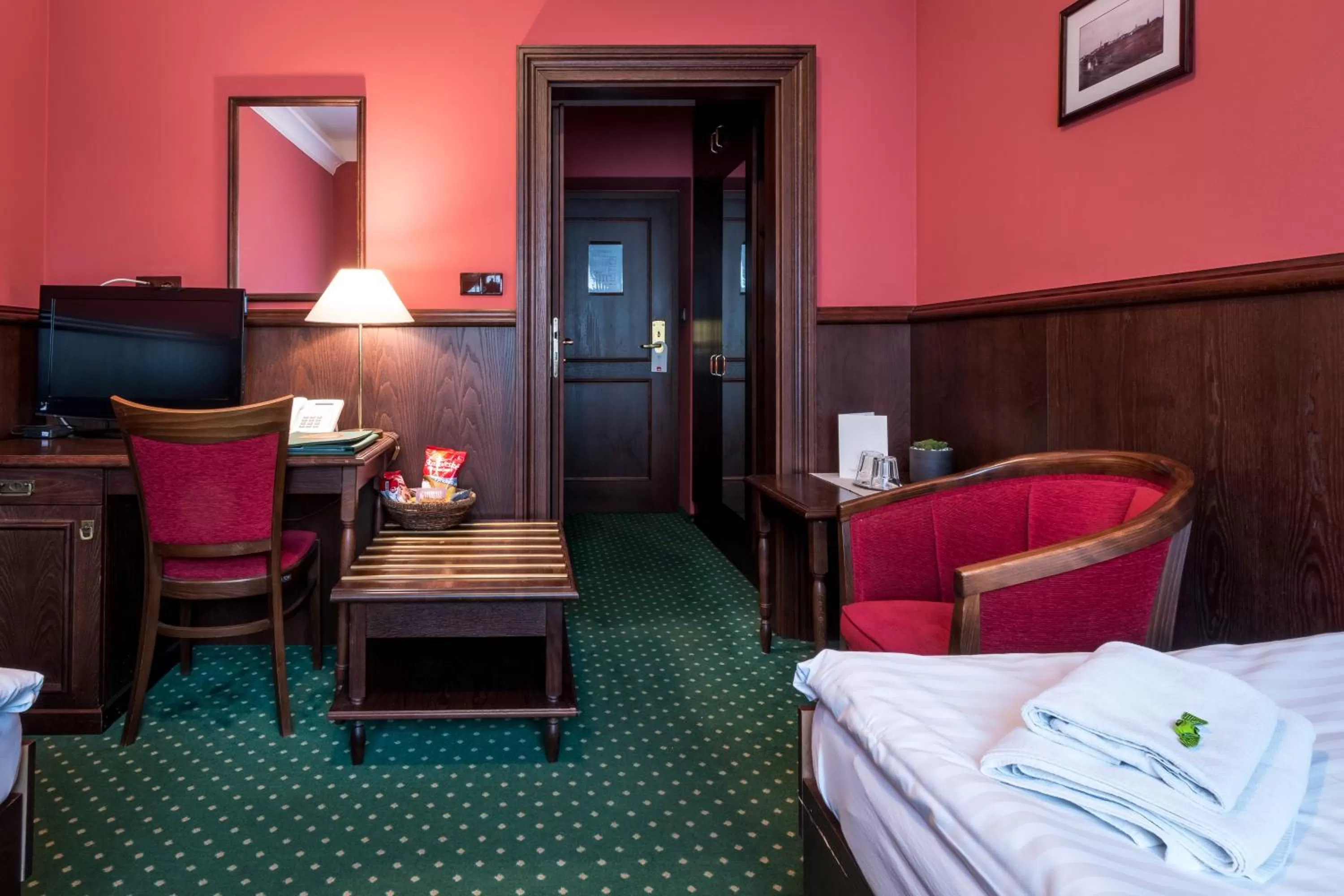 Bed in Hotel U Hejtmana Šarovce