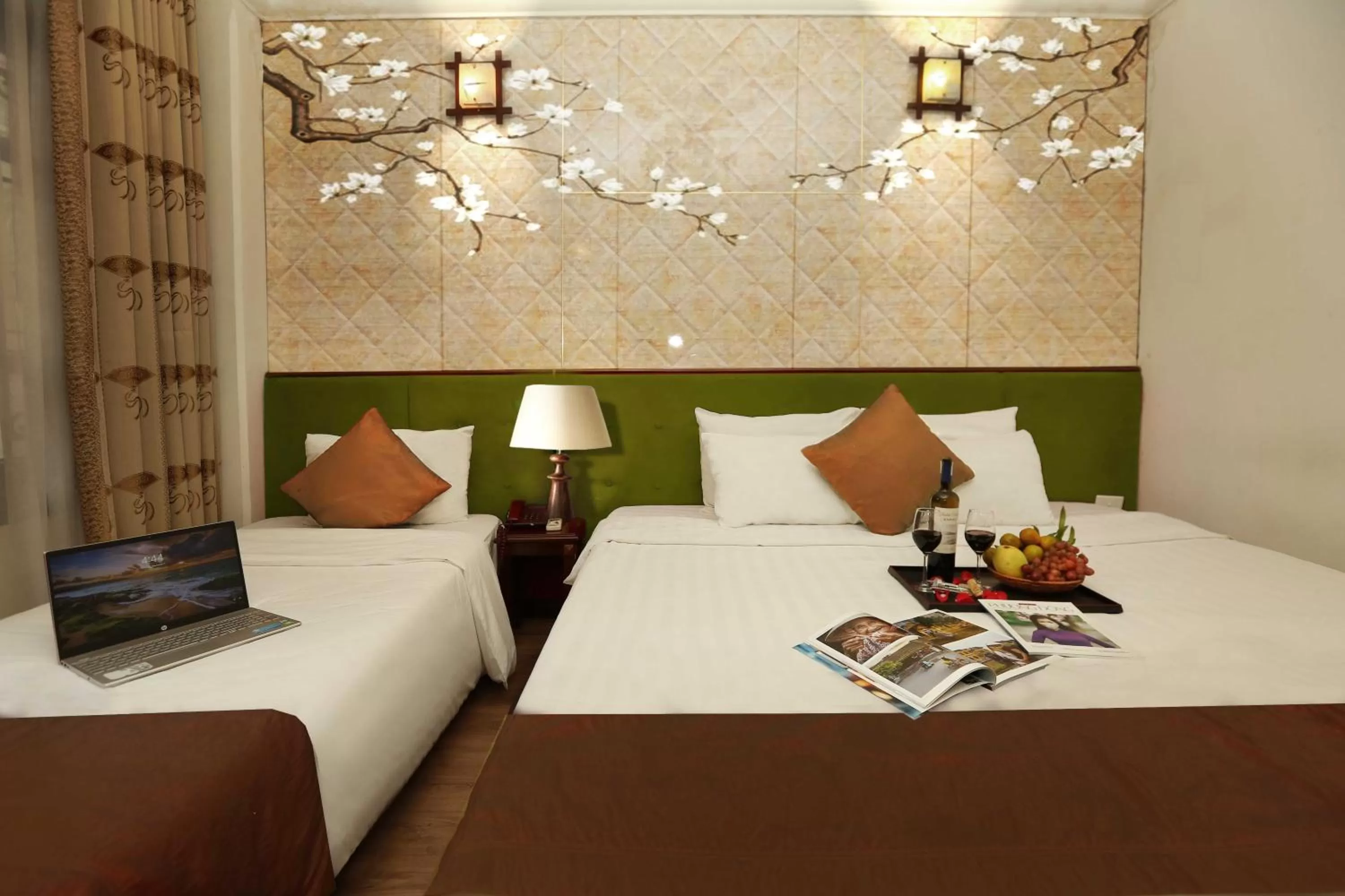 Bed in Hanoi Golden Lotus Hotel & Spa