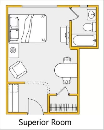 Floor plan in Viscay Hotel