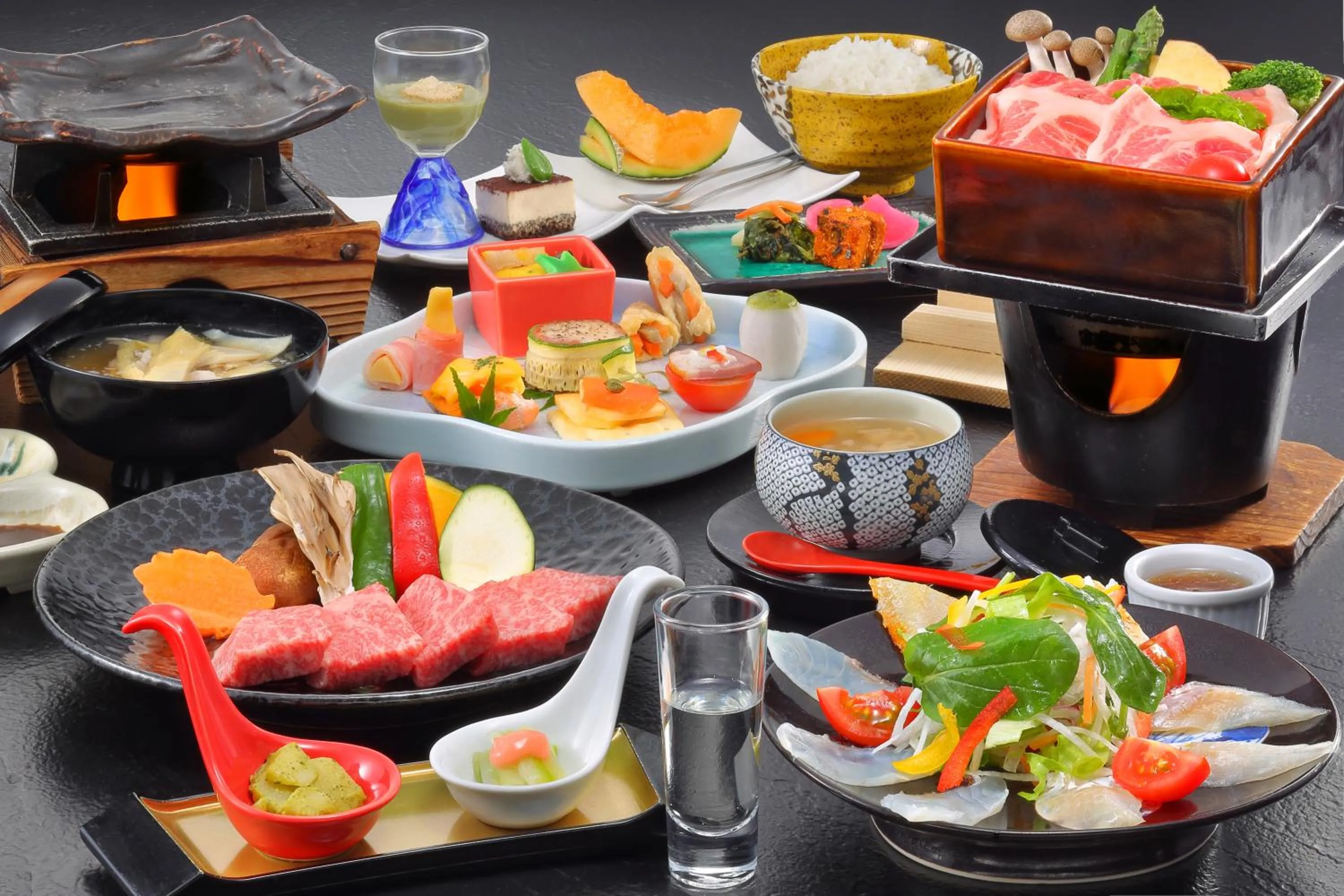 Food close-up in Zao Onsen Omiya Ryokan