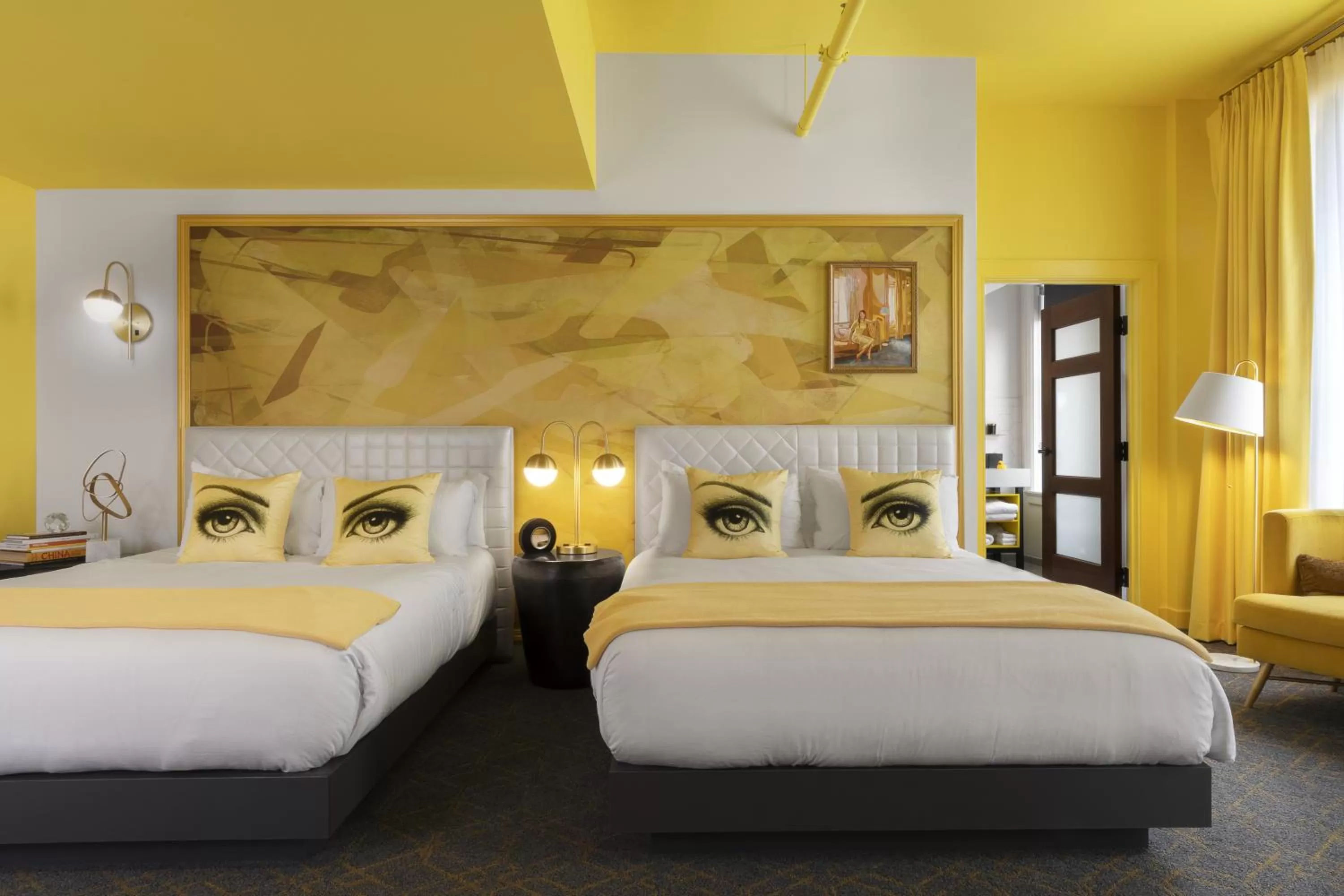 Bedroom, Bed in Angad Arts Hotel St Louis, Tapestry Collection by Hilton