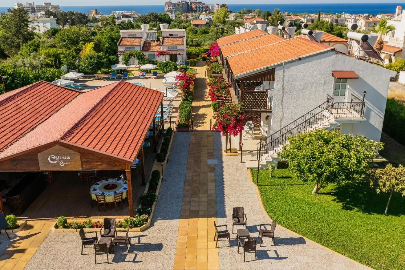 Bird's eye view in Citrus Tree Gardens