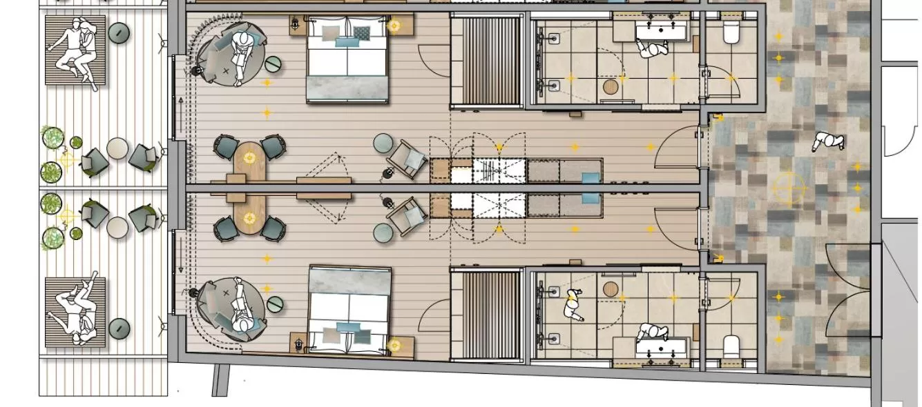 Suite with Sauna in Lindenhof 1887