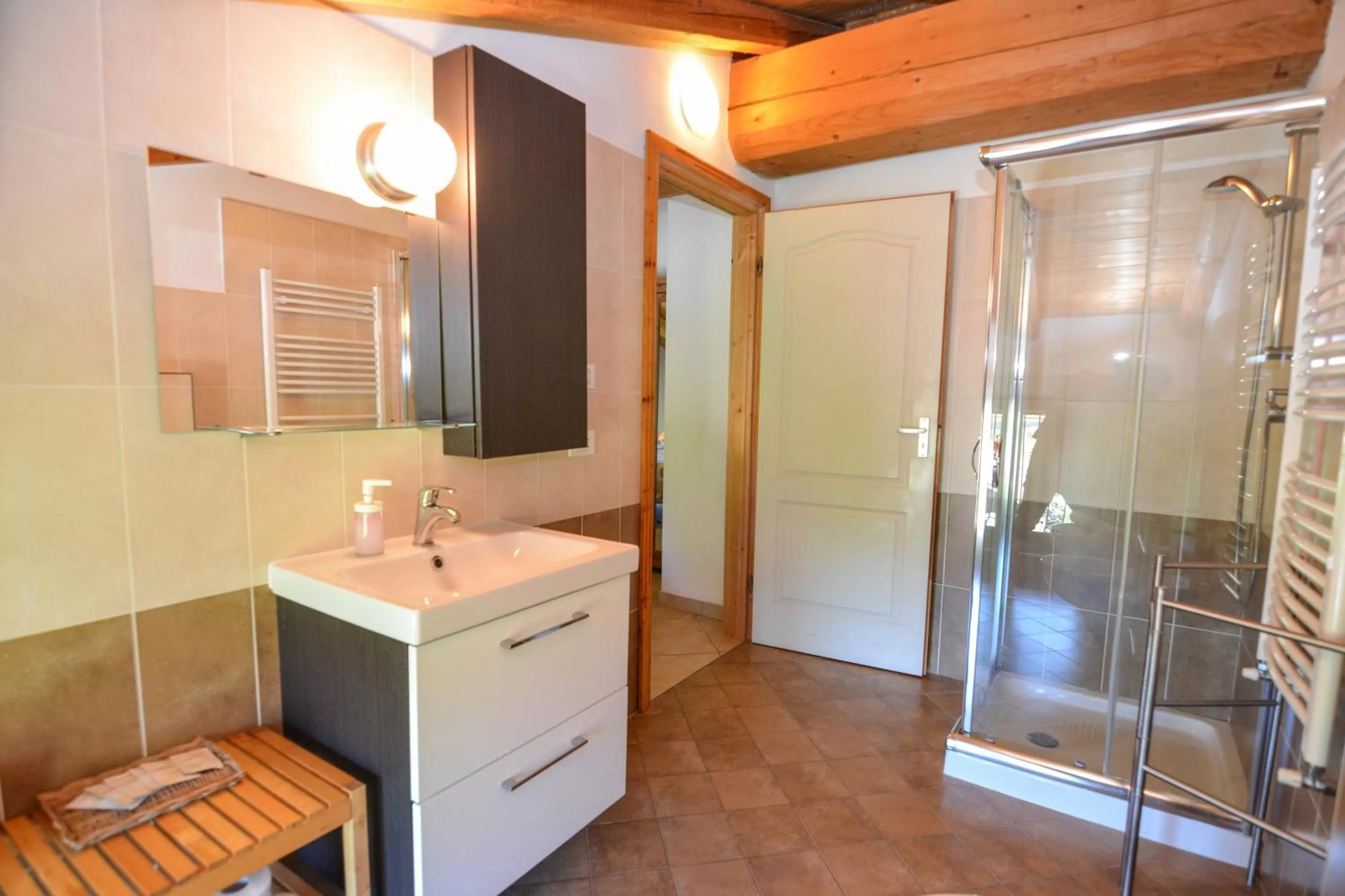 Bathroom in Agritur Airone Bed & Camping