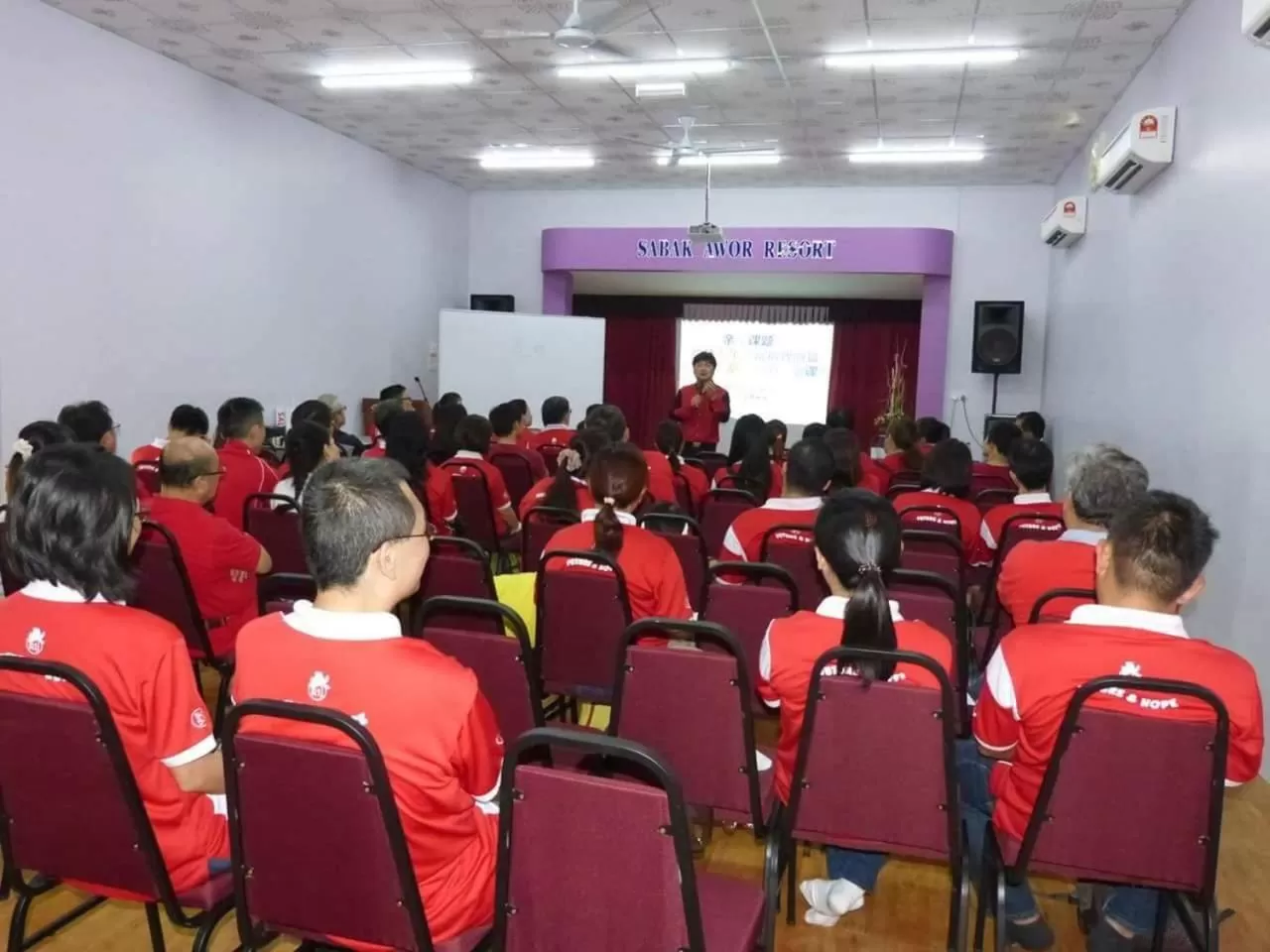 People in Sabak Awor Resort