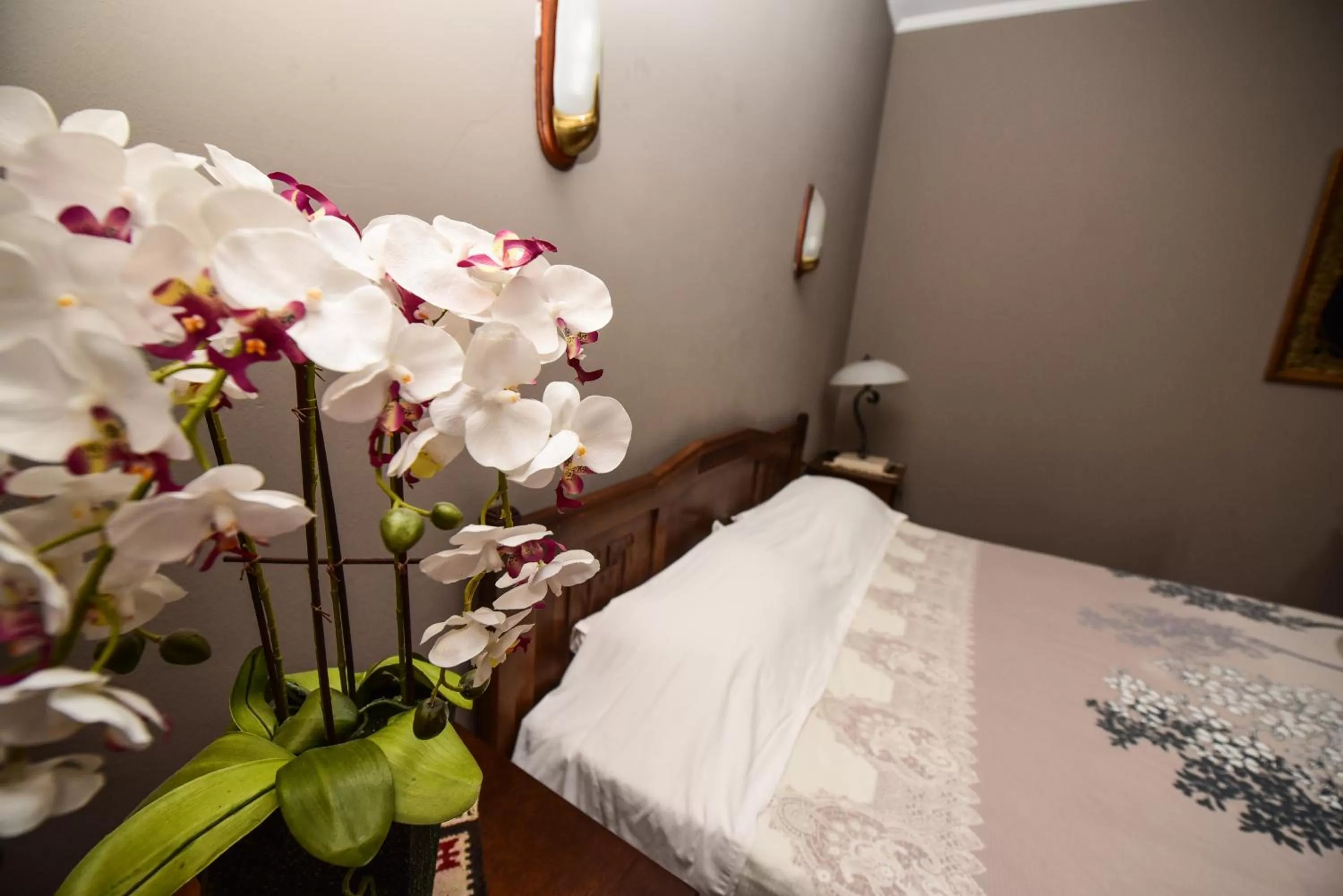 Bed in Real Scampis Hotel