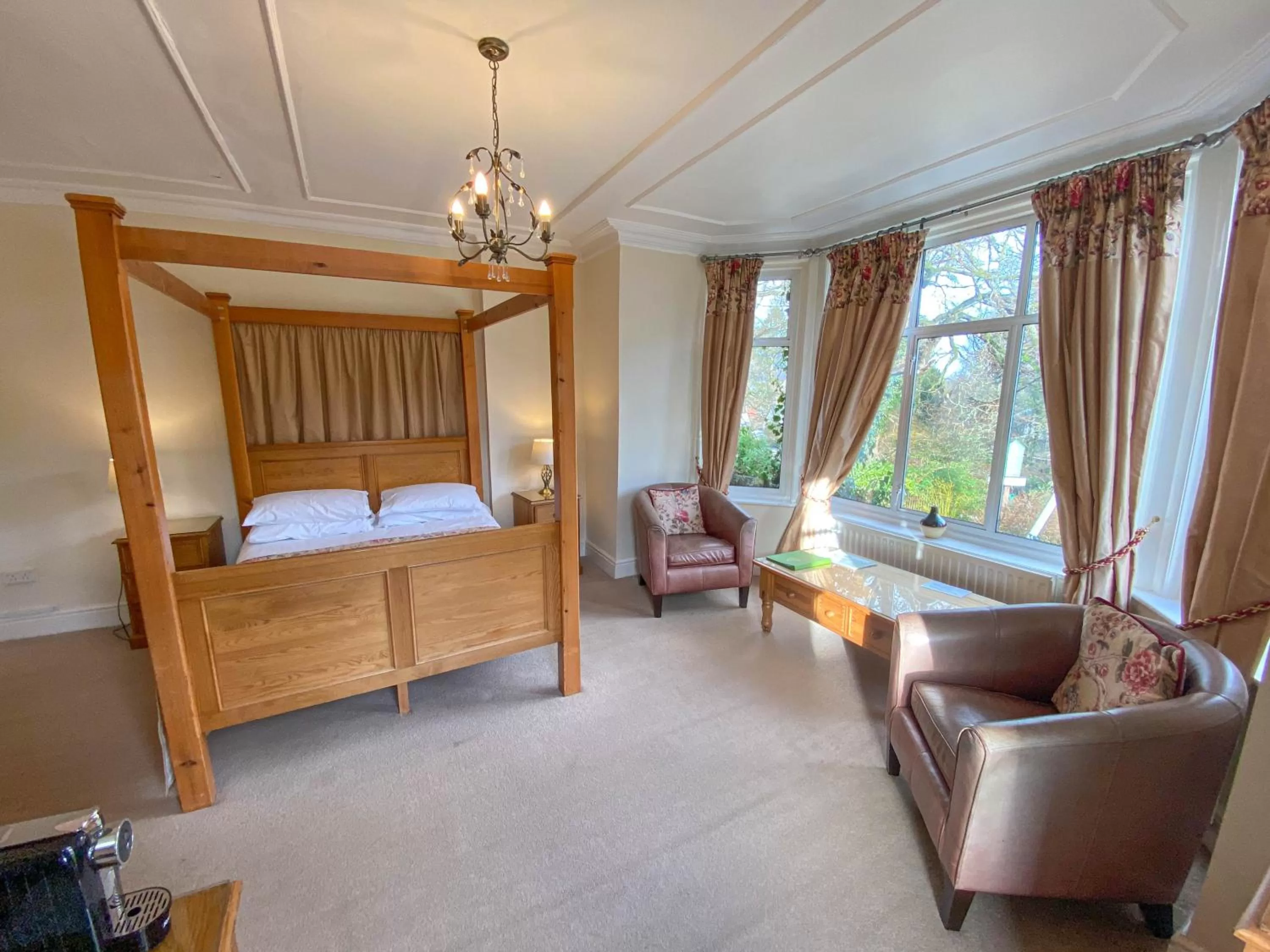 Bed in Glan Aber Hotel