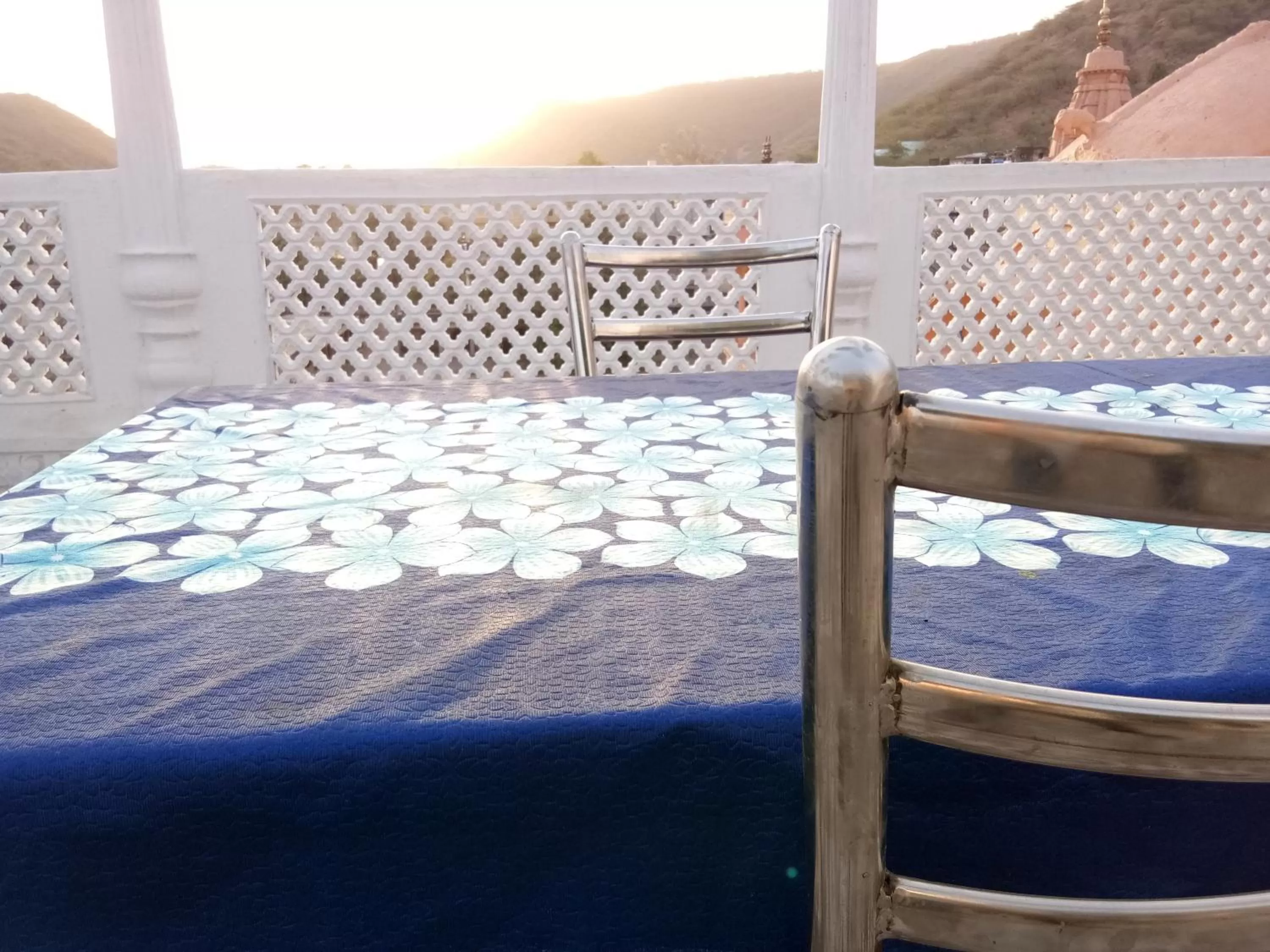 View (from property/room), Bed in Haveli Taragarh Palace