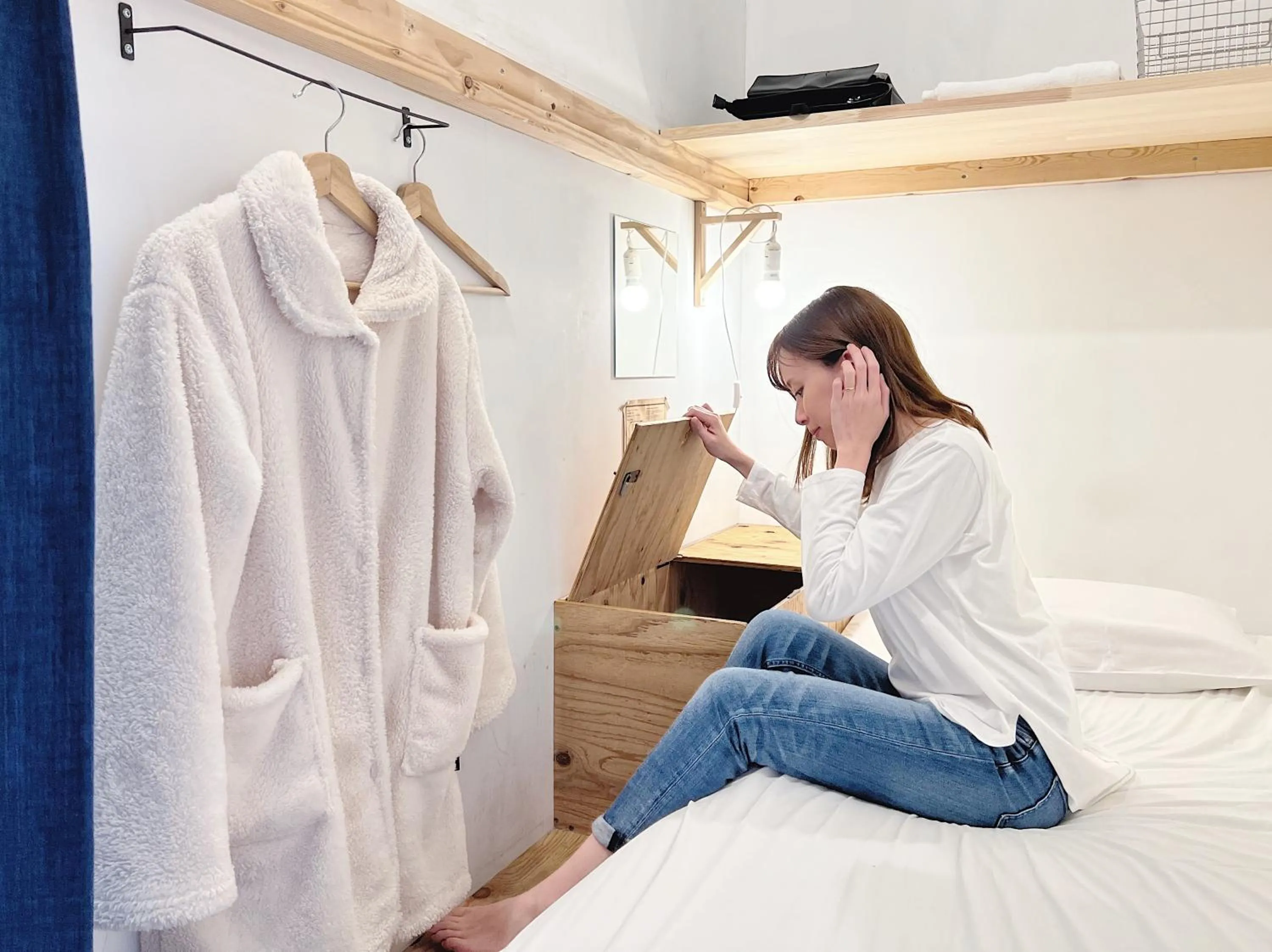 People, Bed in Blue Hour Kanazawa