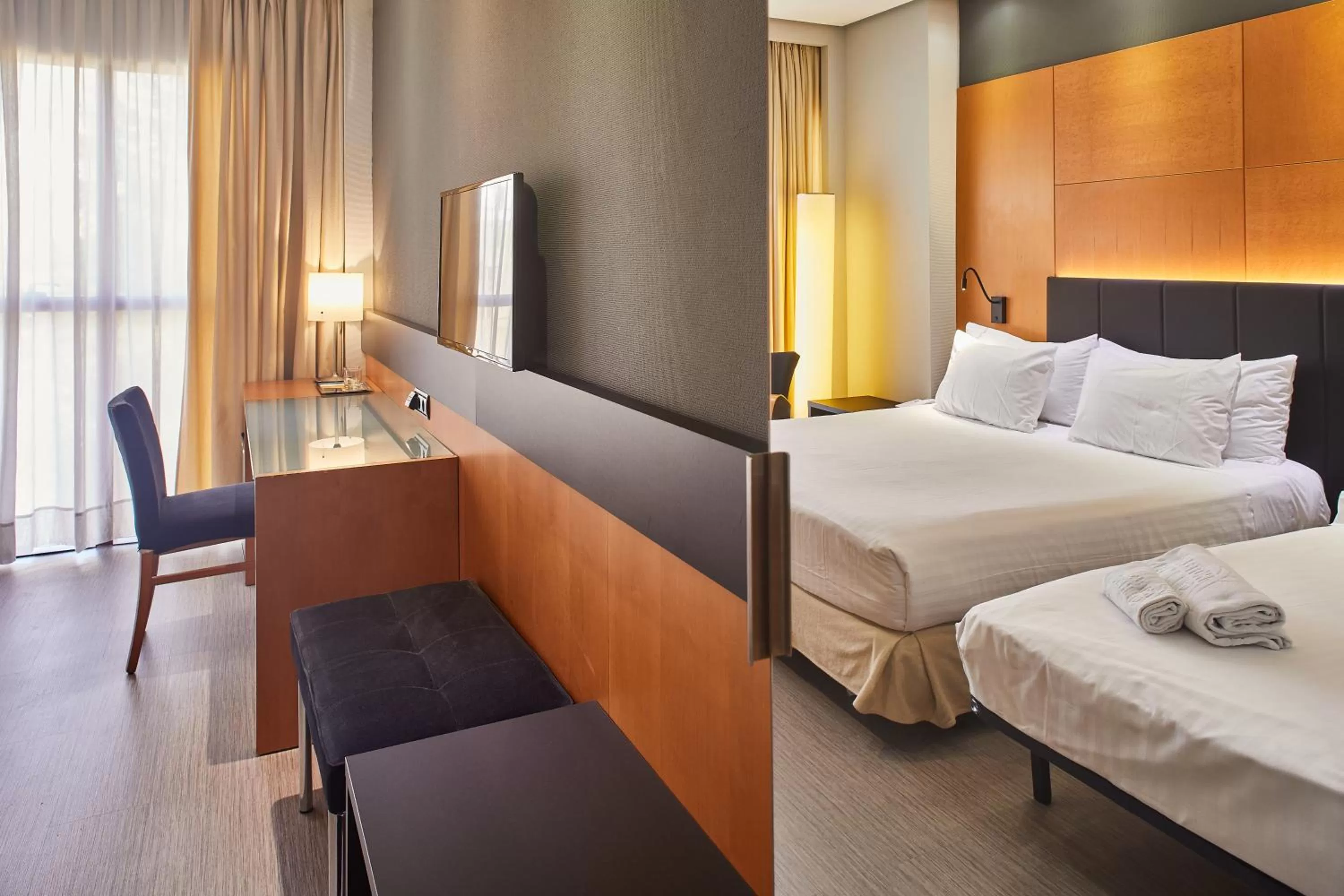 Photo of the whole room, Bed in Silken Puerta Madrid