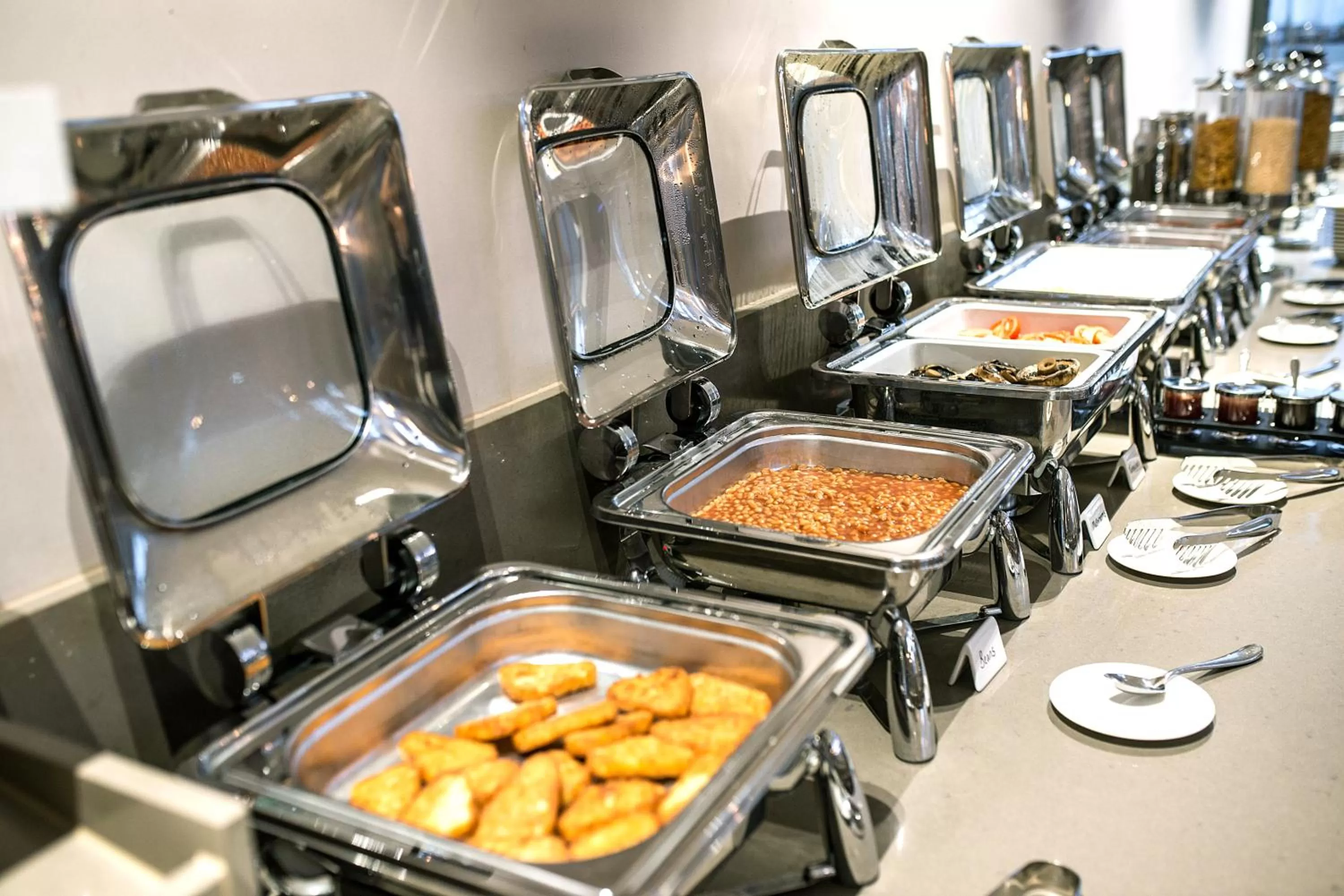 Buffet breakfast in Peter Scott House Birmingham