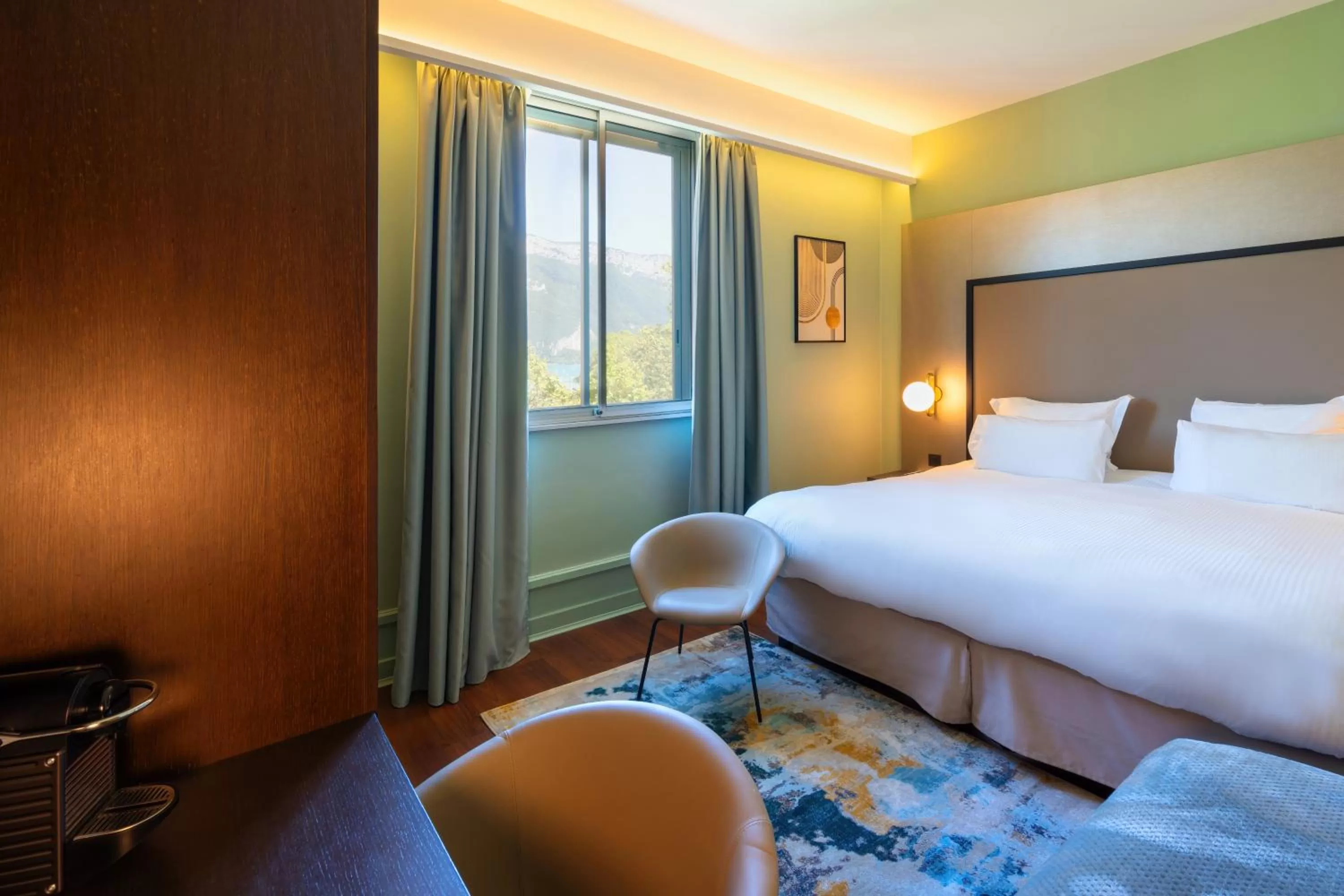 Bedroom, Bed in Le Splendid Hotel Lac D'Annecy - Handwritten Collection