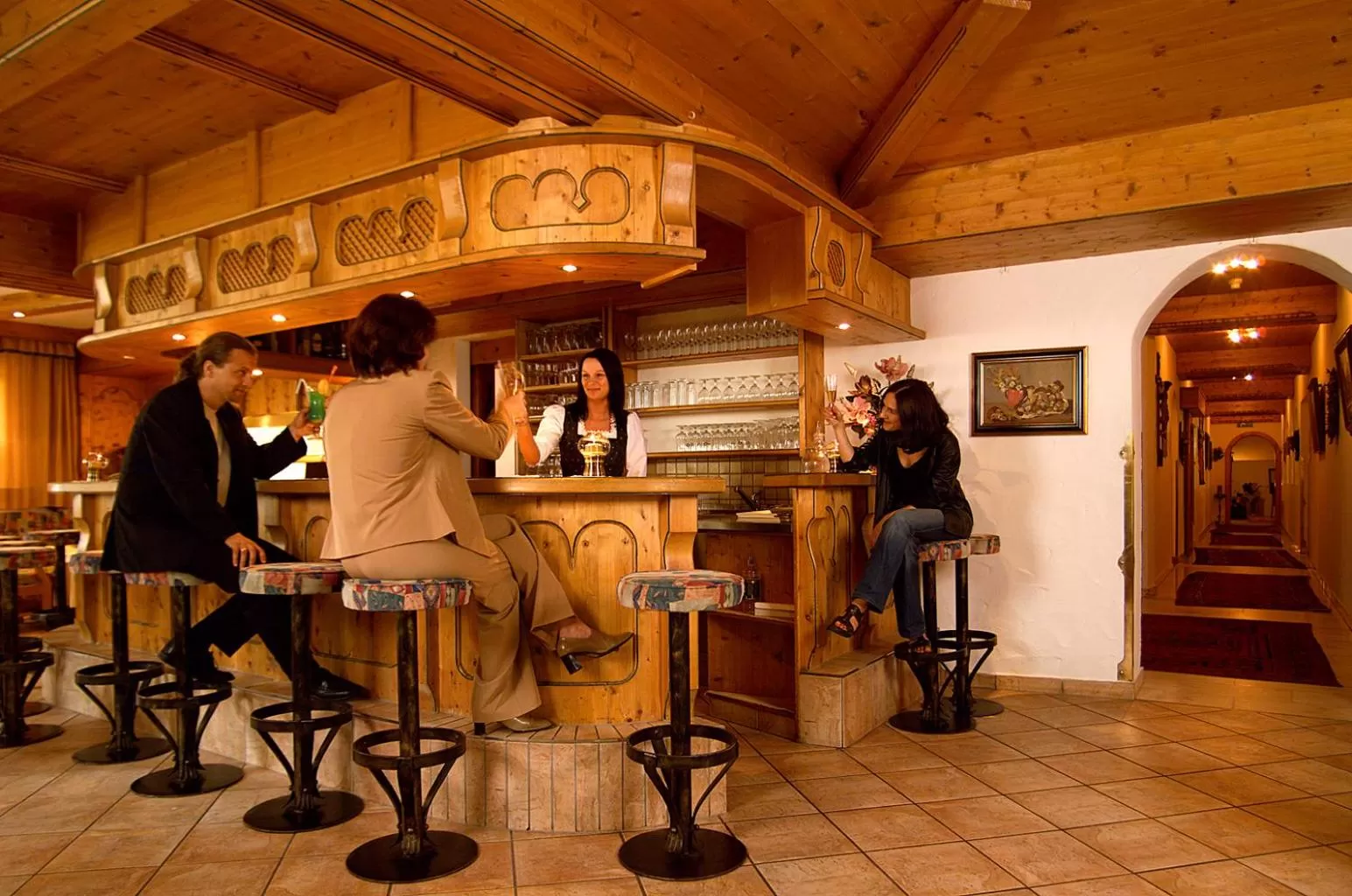 Lounge or bar in Hotel Brennerspitz