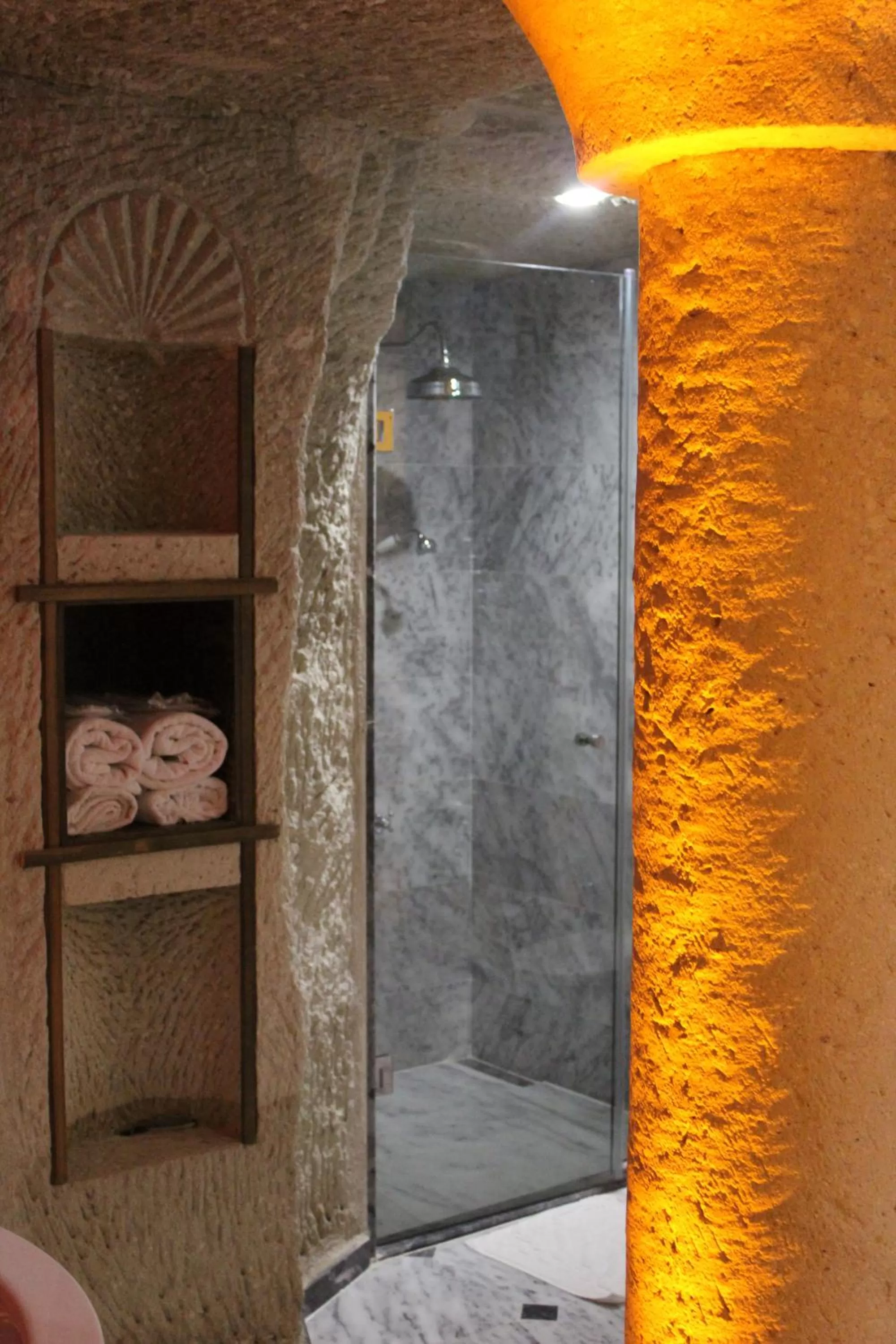 Bathroom in Local Cave House