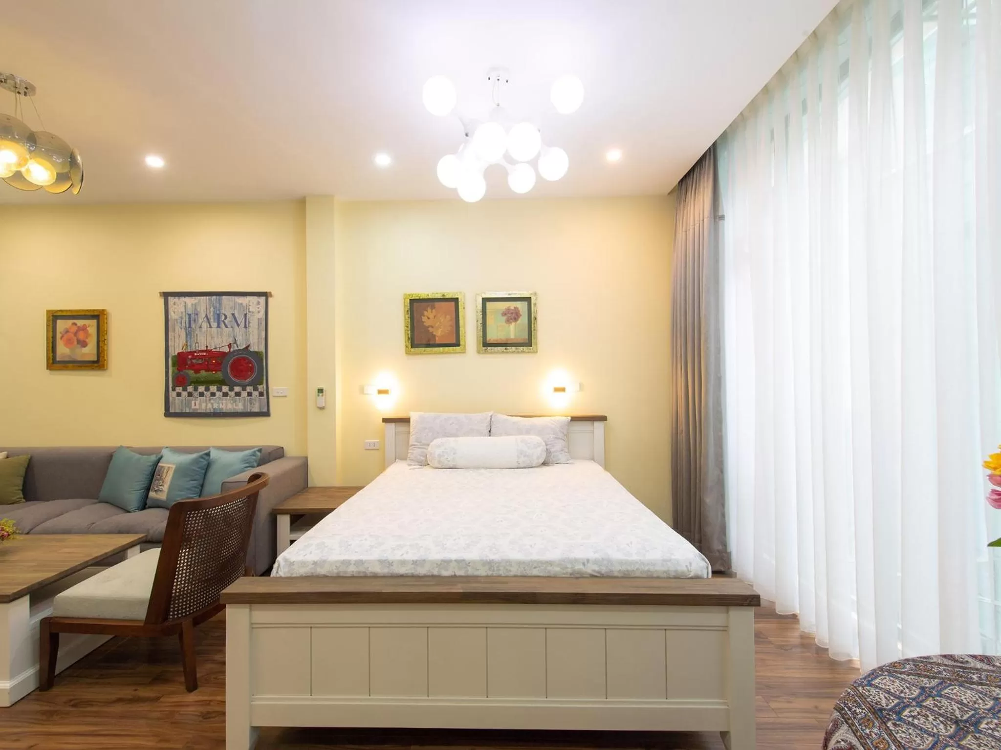 Bed in Auntie Liên's Homestay