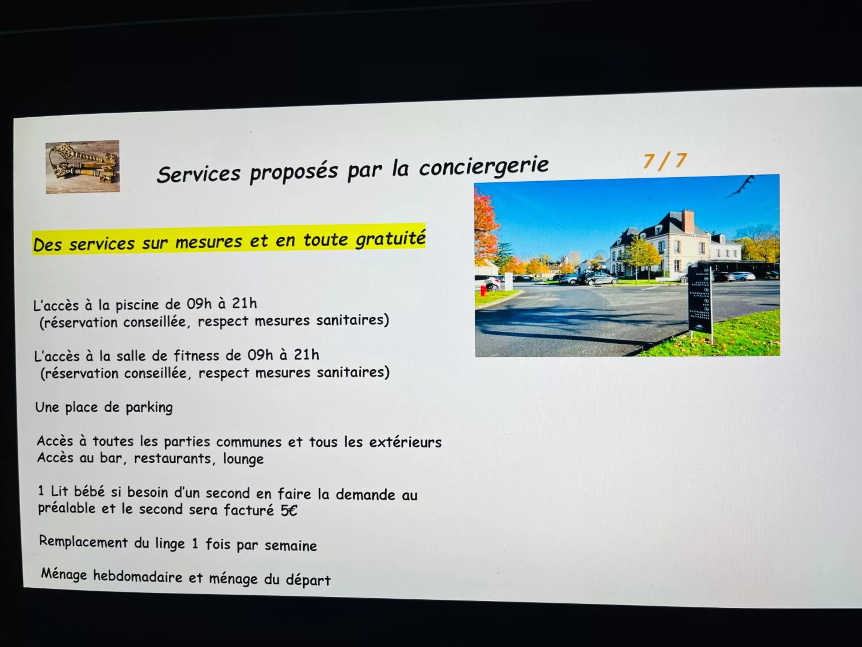 Appart Hôtel 3* dans une résidence de tourisme