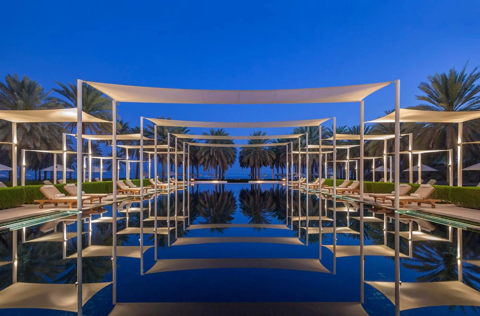 Swimming pool in The Chedi Muscat
