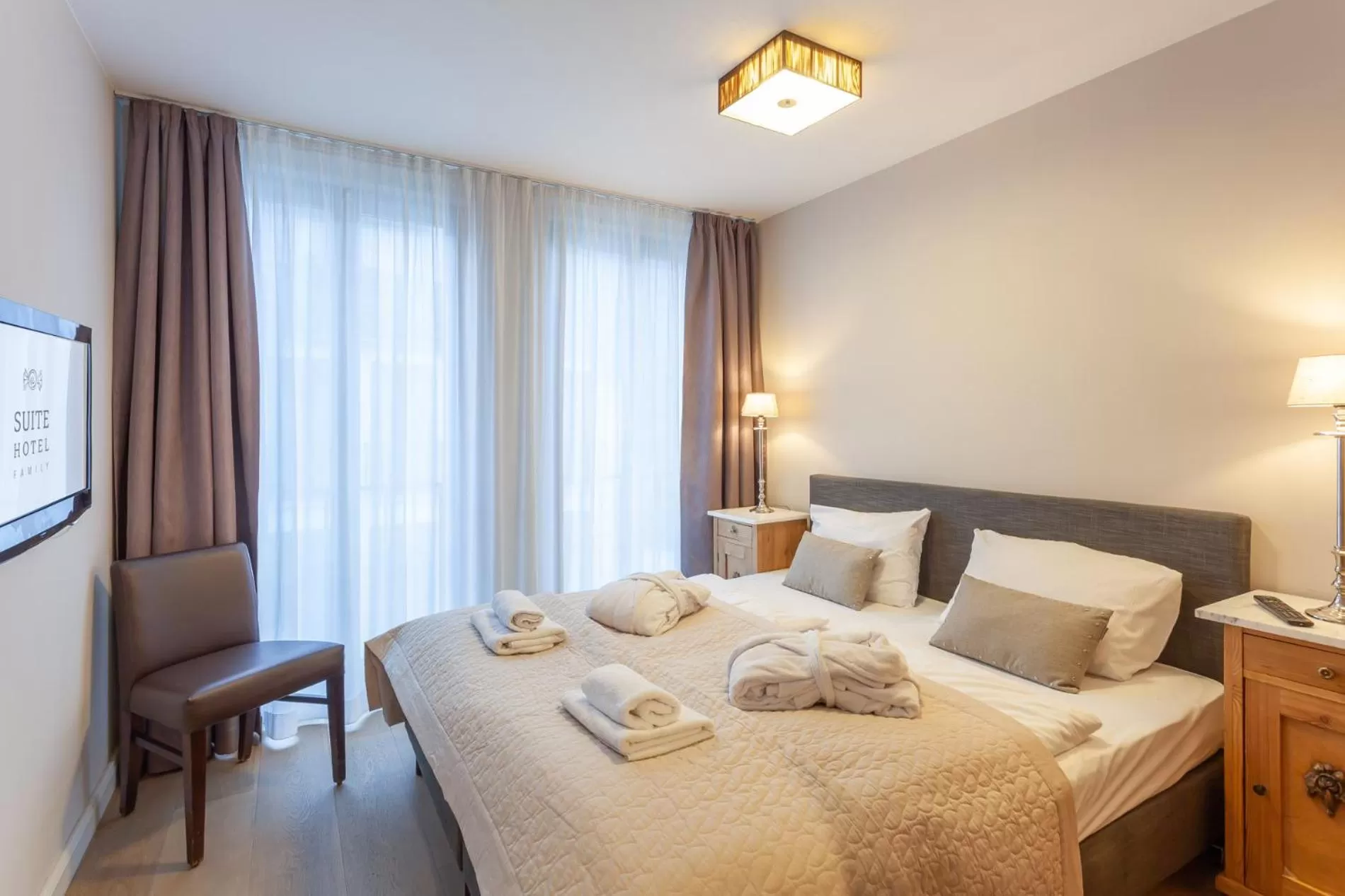 Bedroom, Bed in Suite Hotel Binz Familienhotel Rügen