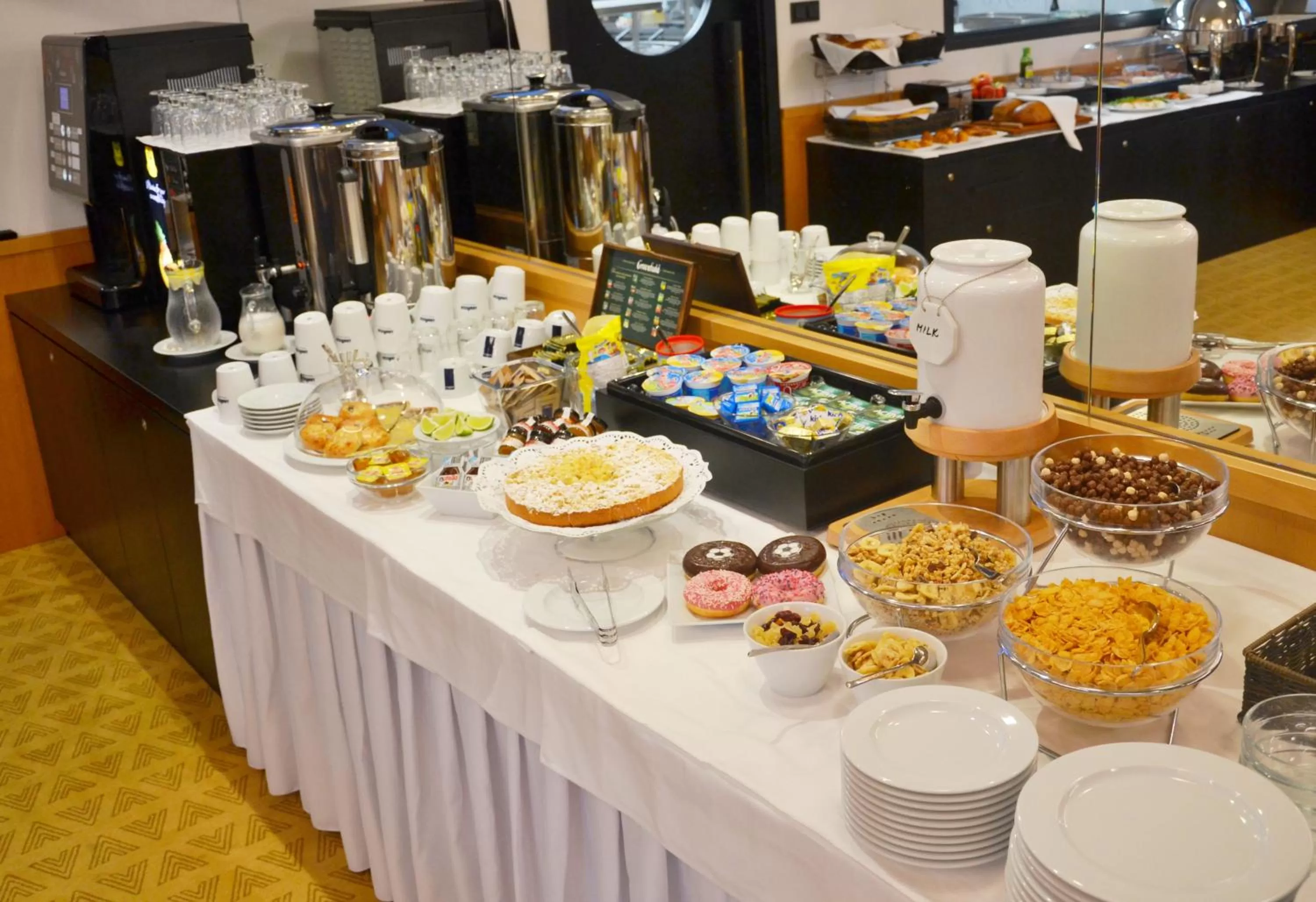 Buffet breakfast in Hotel Rajka