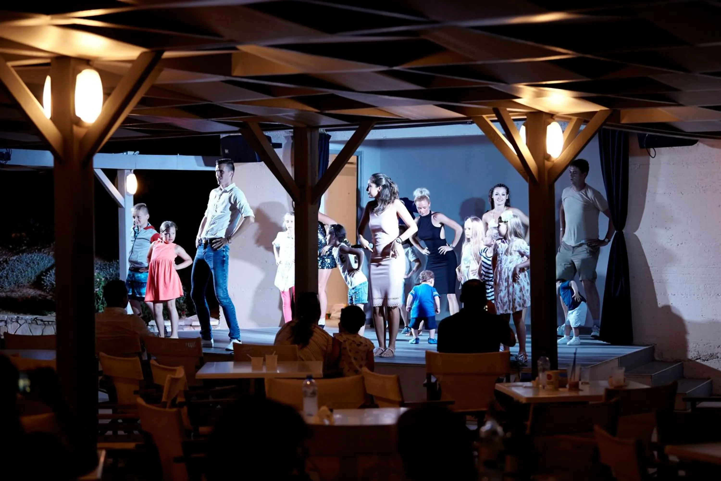 Evening entertainment in Louis St. Elias Resort & Waterpark