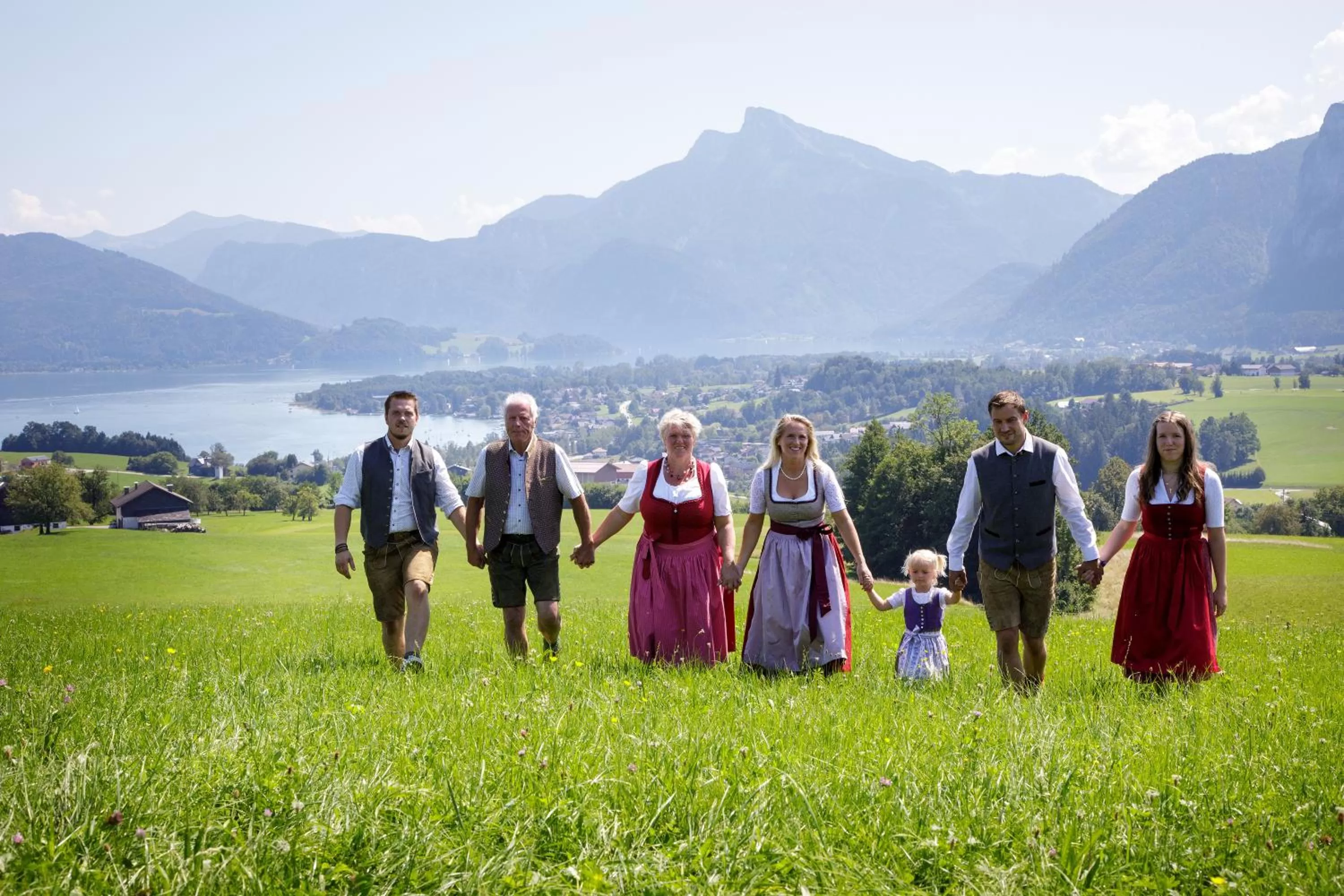 Family in Panorama Hotel Gasthof Leidingerhof