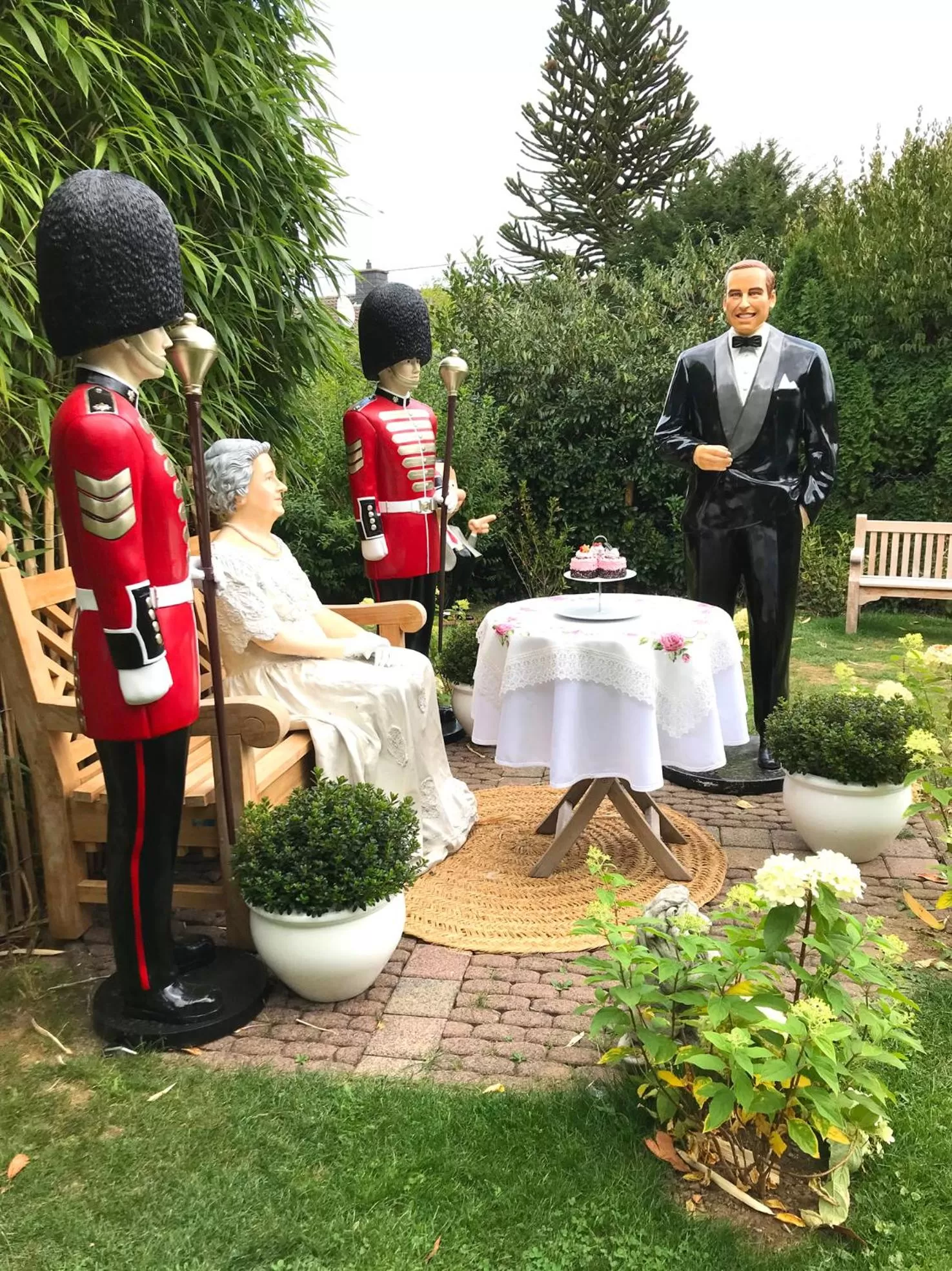 Garden in The Little Britain Inn Themed Hotel One of a Kind In Europe