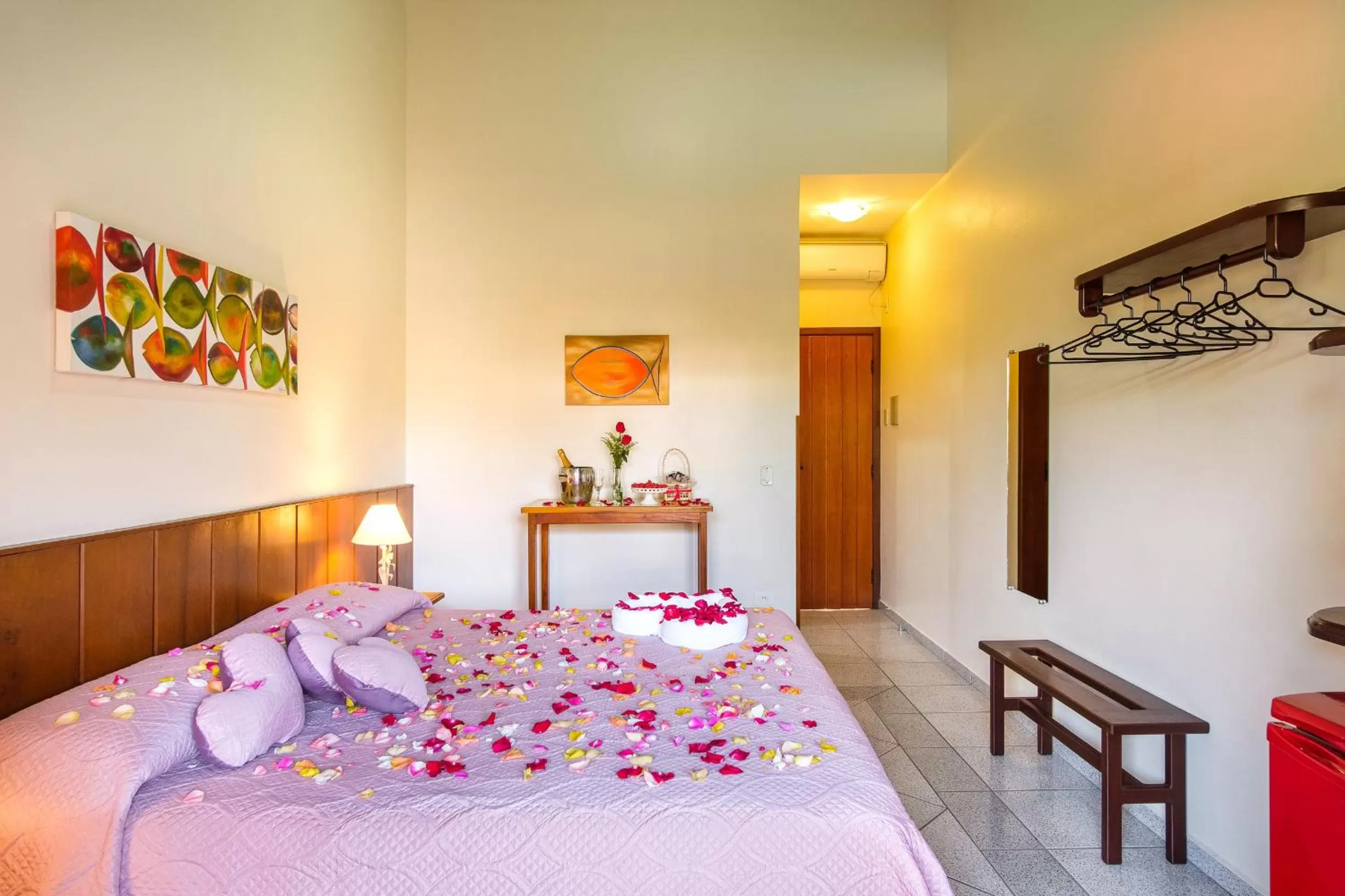 Bed in Pousada Vivamar