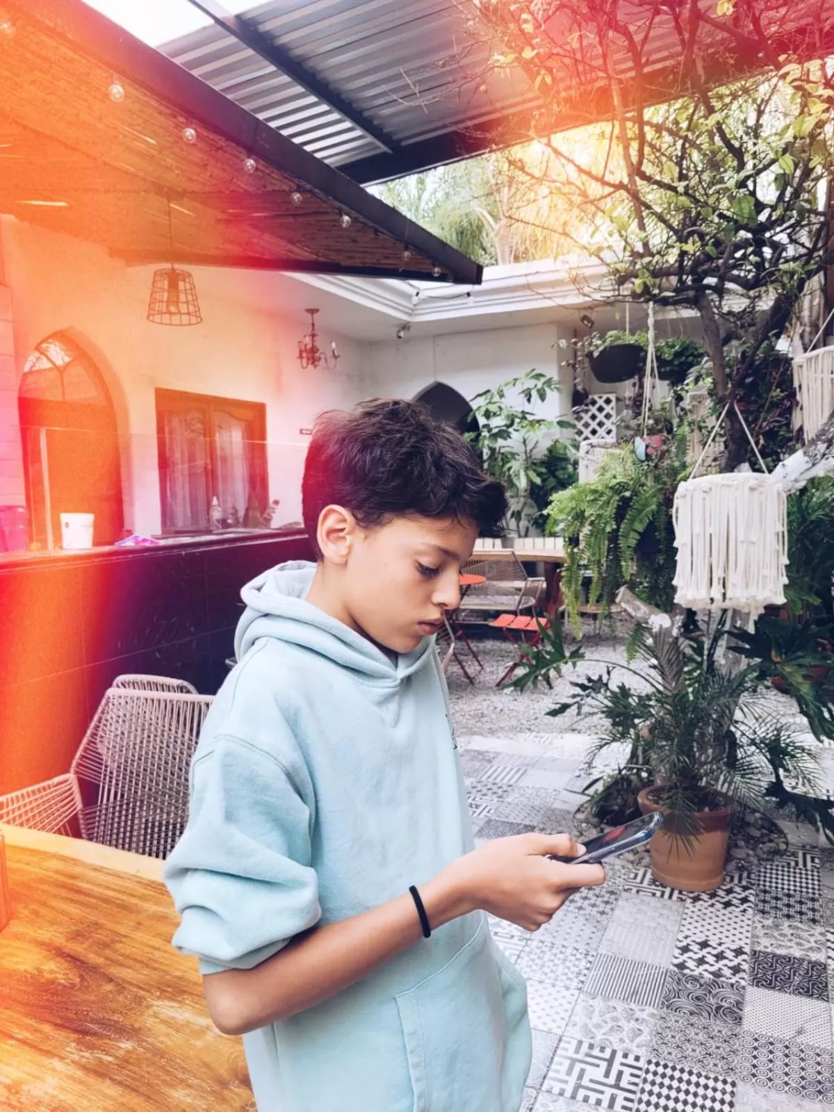 Property building in Hostal Hoja Santa