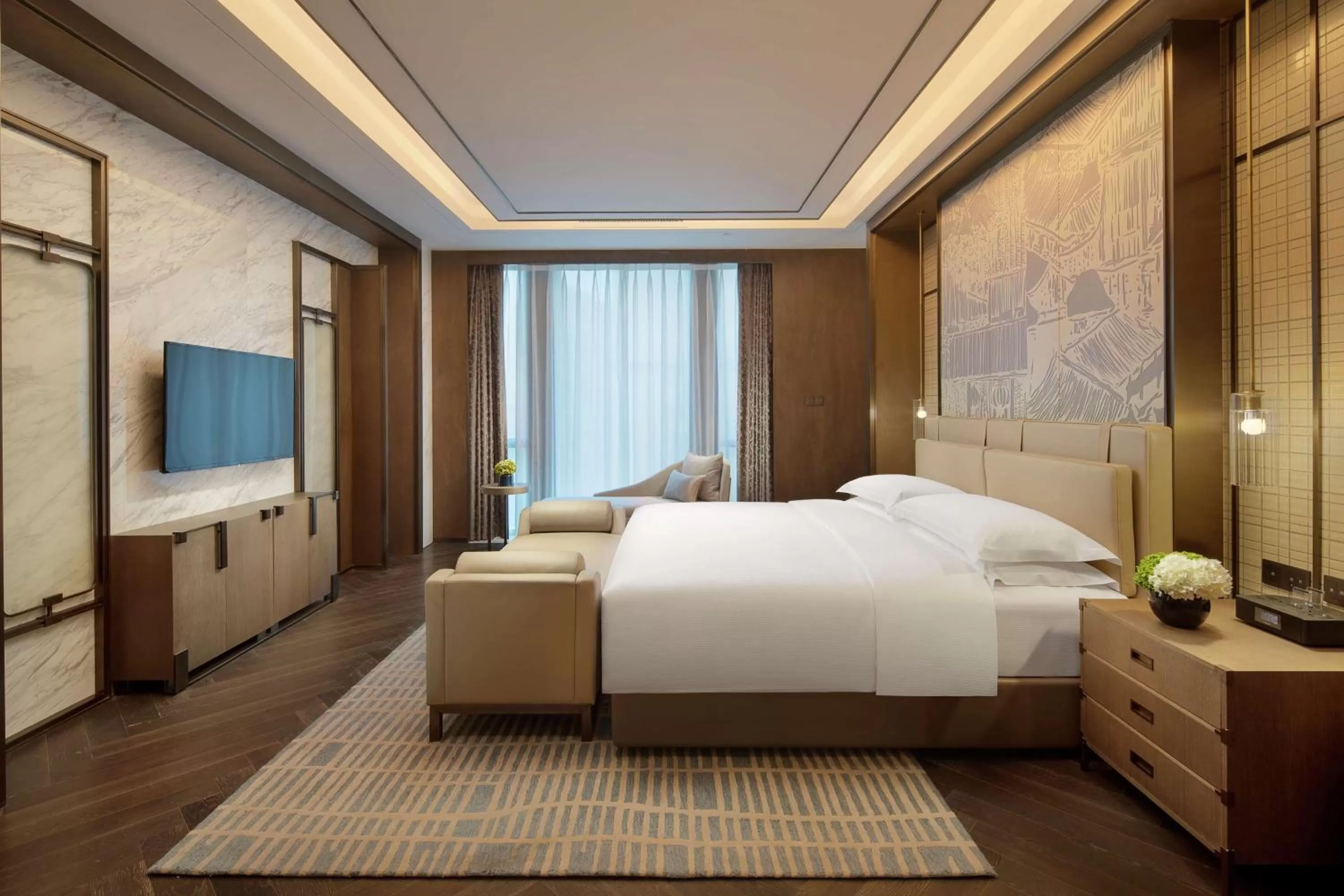 Bedroom, Bed in Hilton Chengdu Chenghua - Close to Panda Base and Chunxi Road