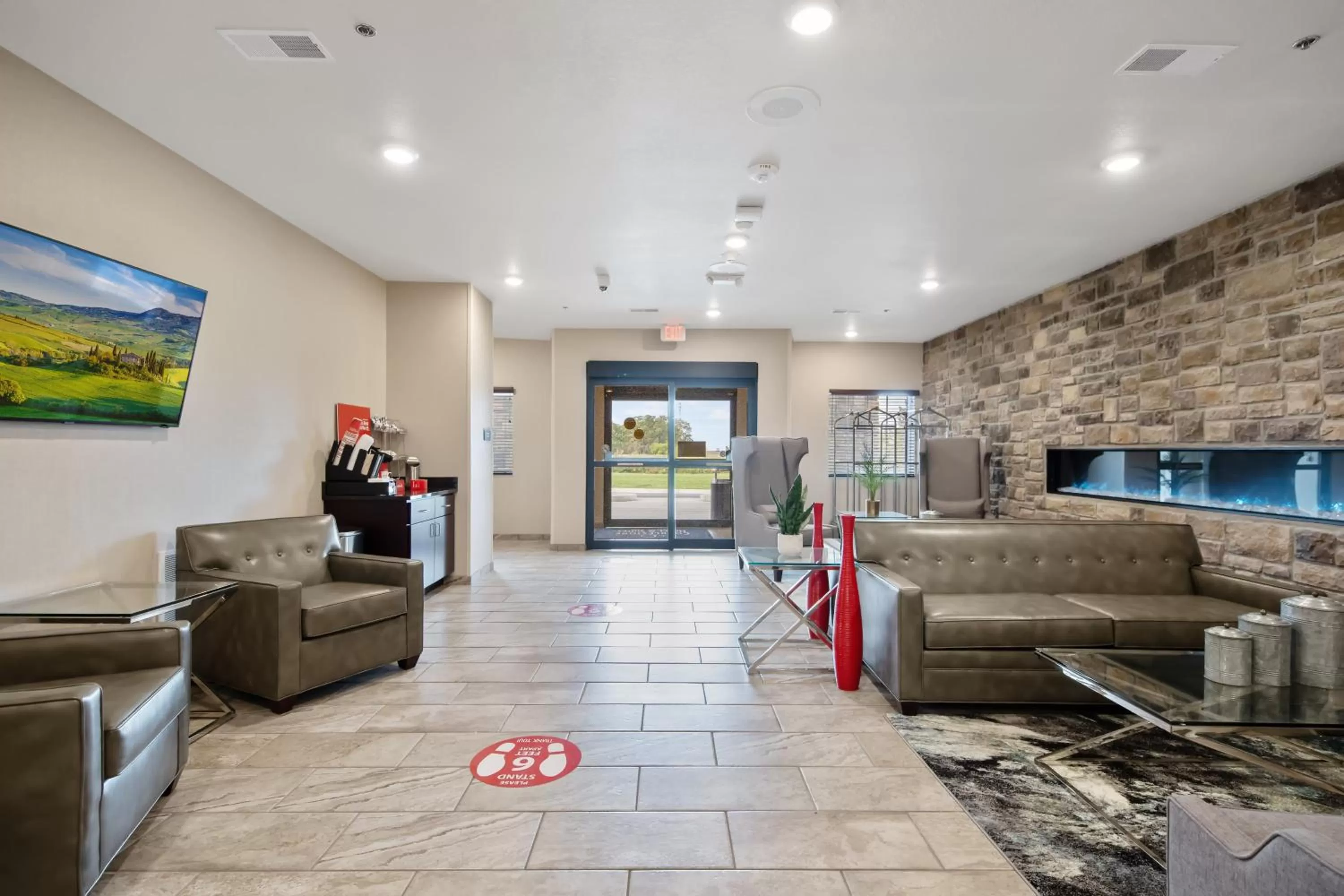 Lobby or reception in Cobblestone Hotel & Suites - Austin