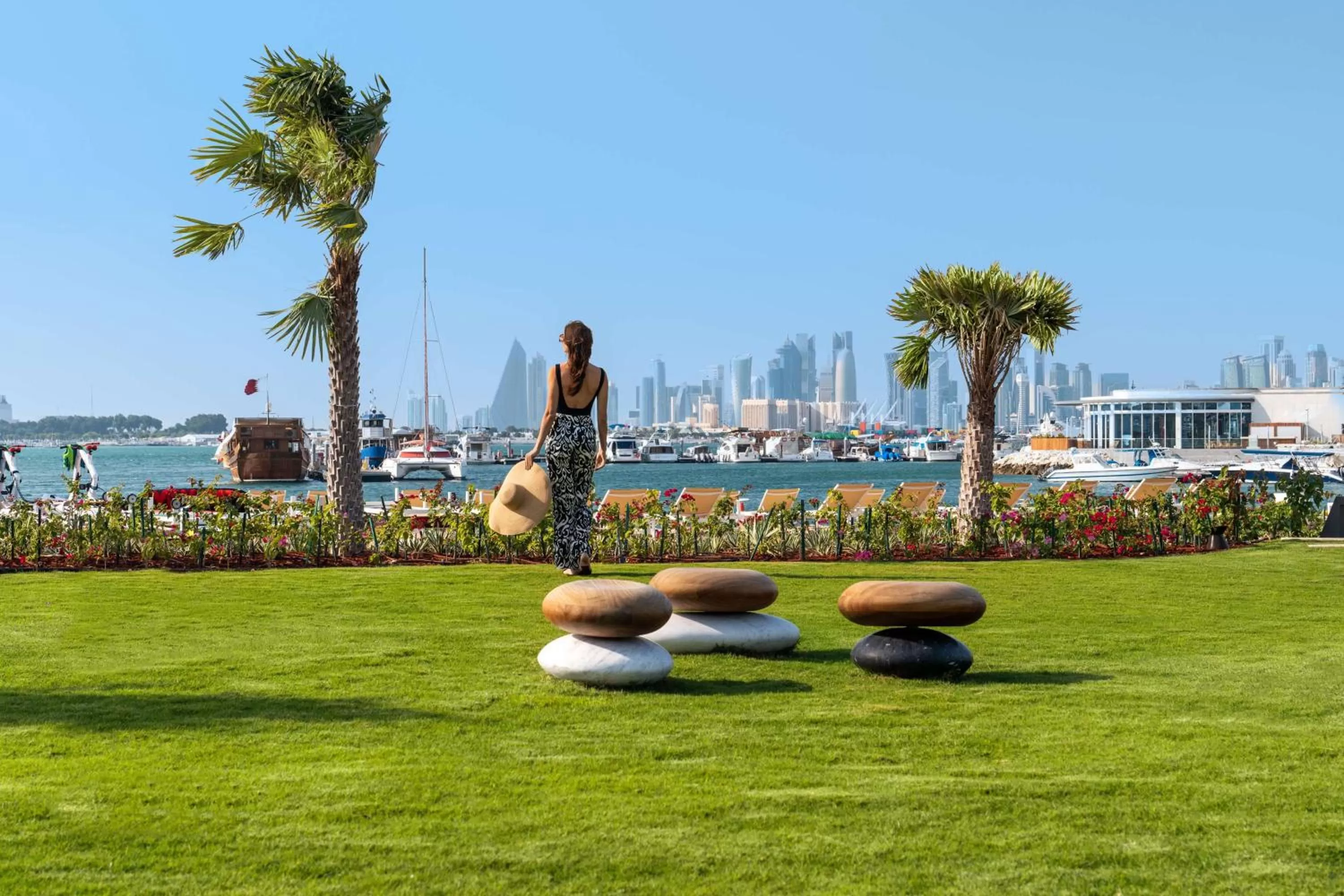 Garden in Rixos Gulf Hotel Doha