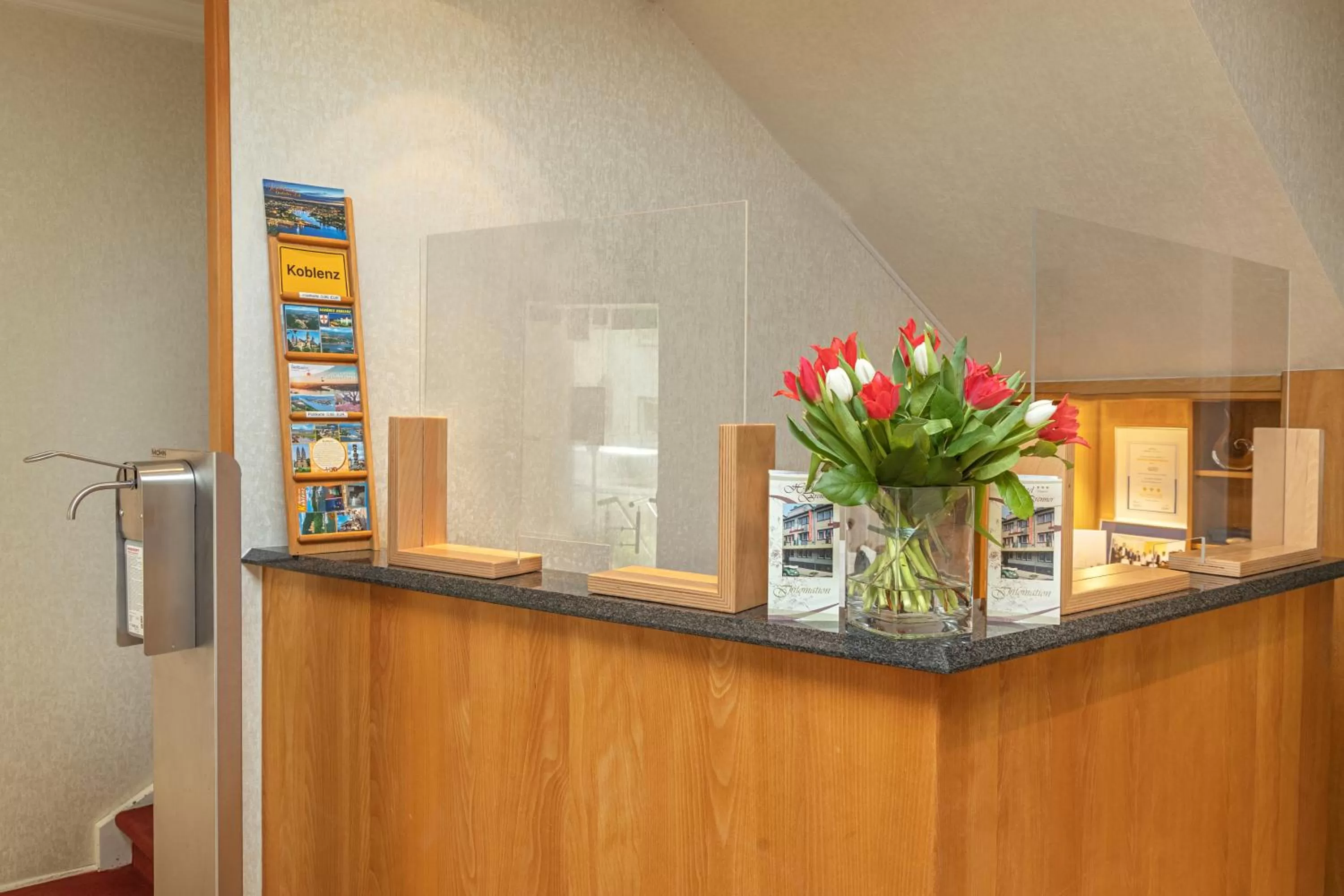 Lobby or reception in Hotel Brenner