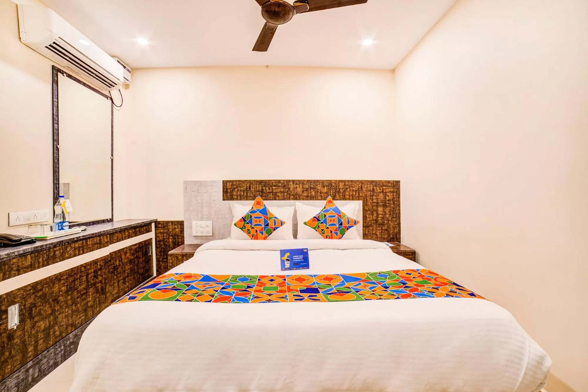 Bedroom, Bed in FabHotel Spark Inn Dwarakanagar