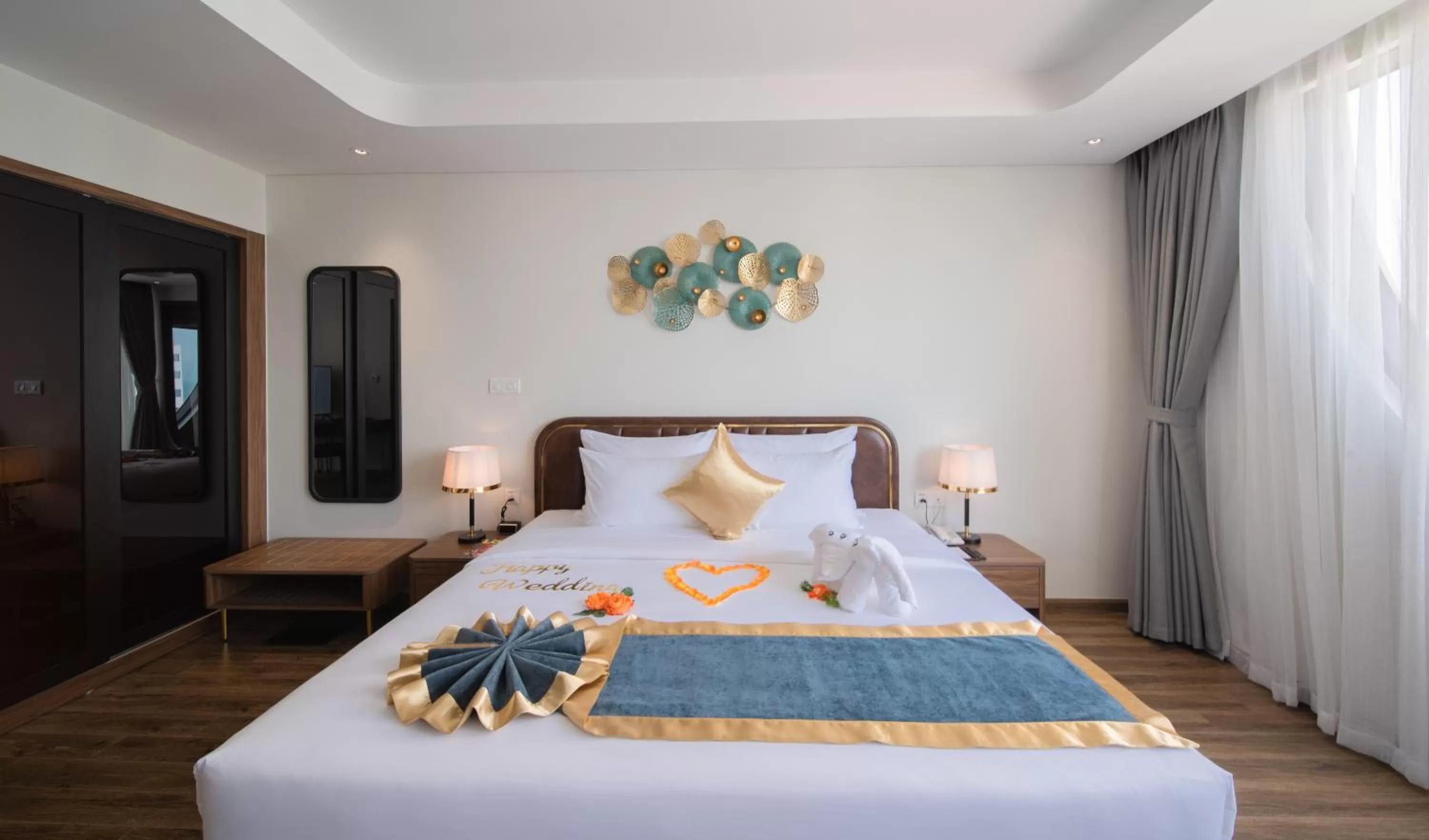 Bed in Grand Tourane Nha Trang Hotel
