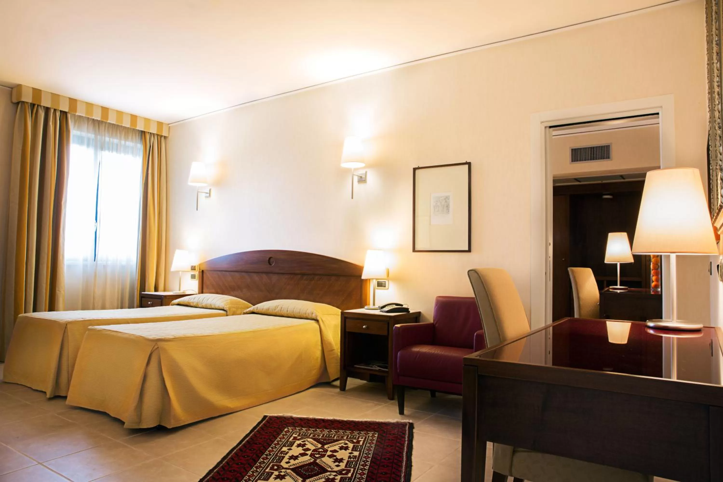 Bed in Grand Hotel Paestum