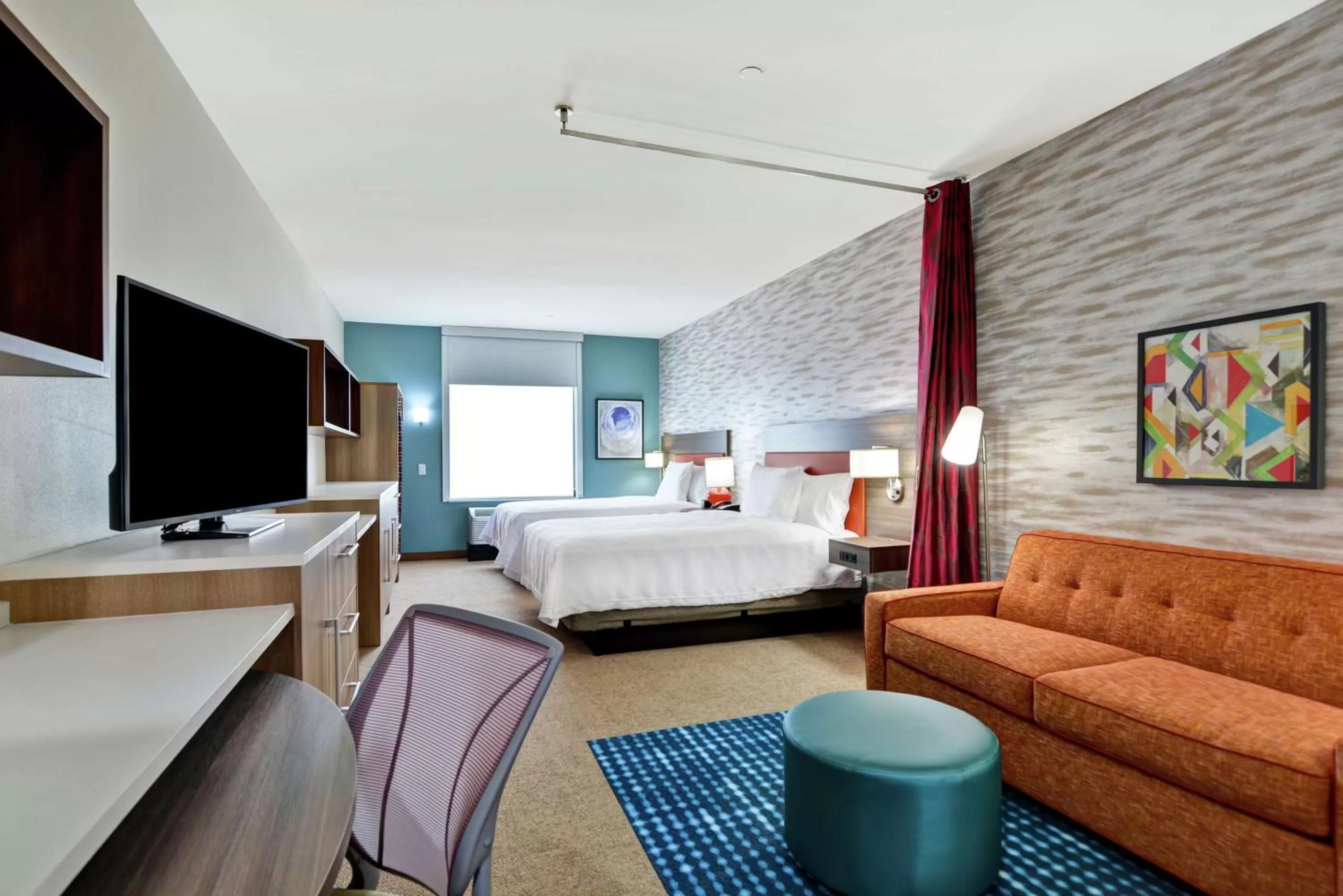 Bedroom, Bed in Home2 Suites By Hilton Bedford Dfw West