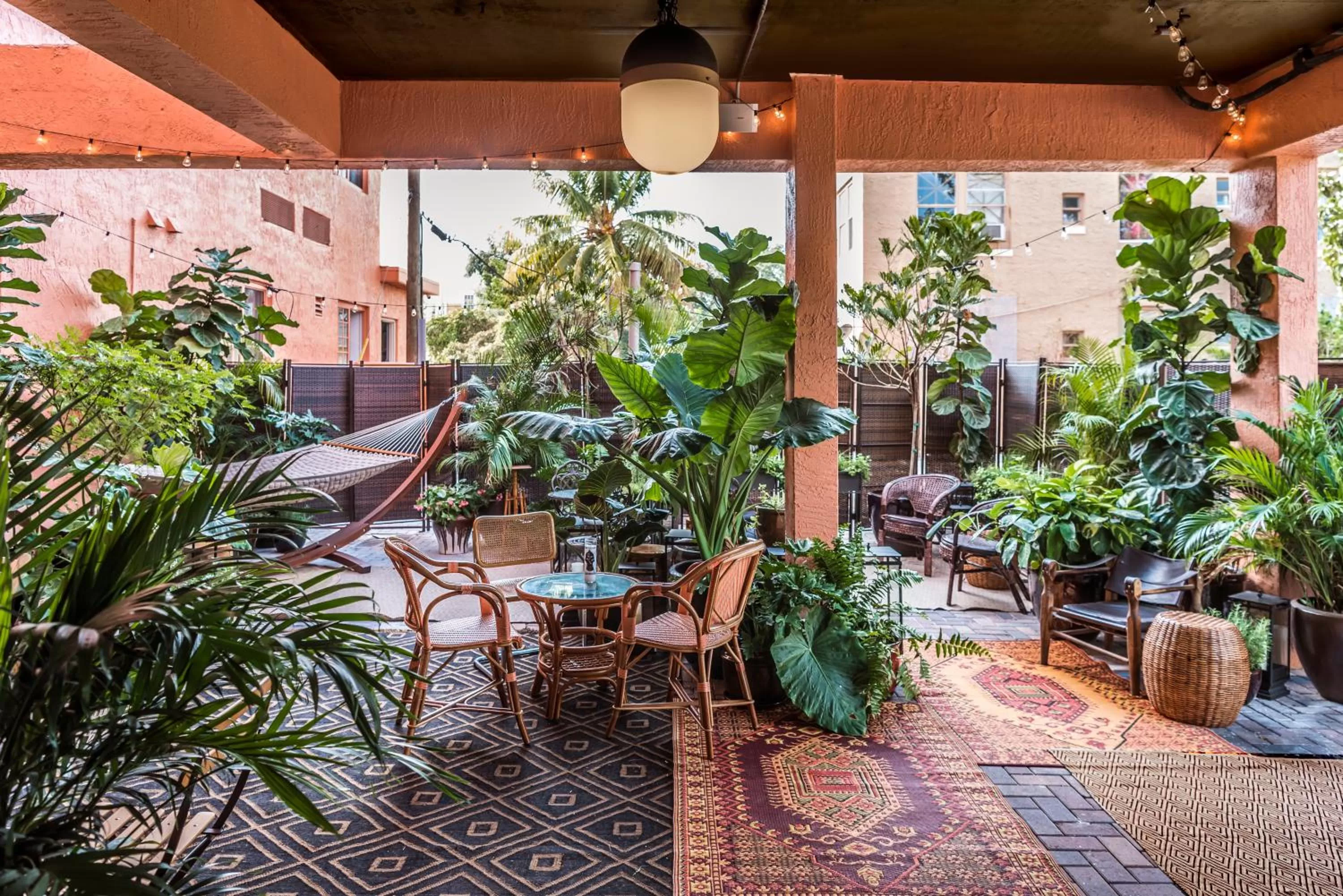 Patio in Life House, Little Havana